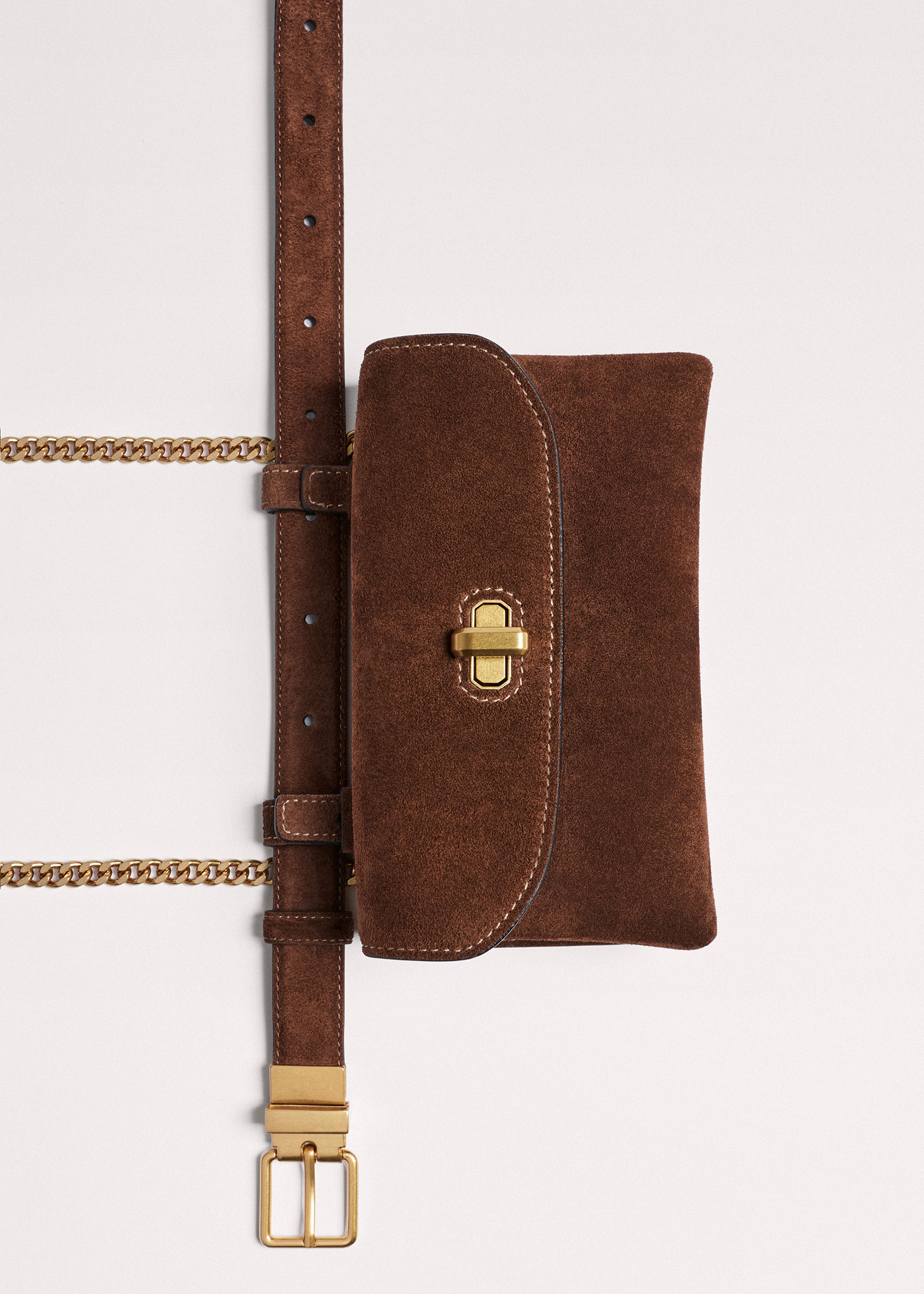 Coyseio SUEDE BELT BAG BROWN ベルト バッグ coyseio SUEDE BELT BAG BROWN ベルト バッグ