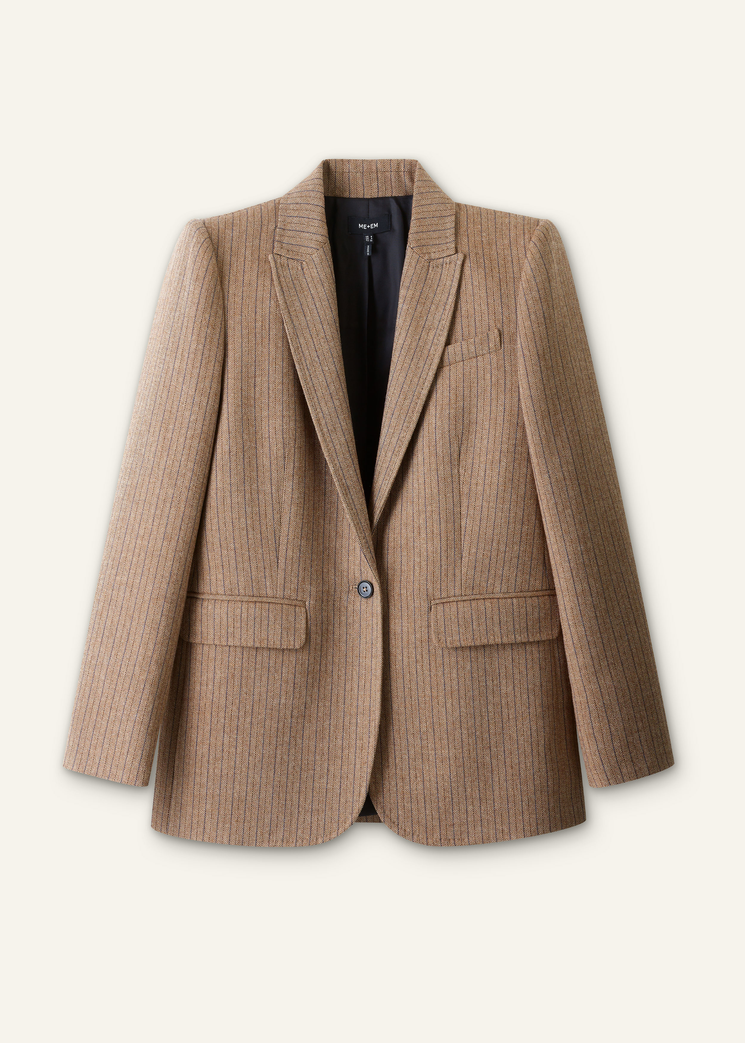 MASU】masu nibbled blazer mocha 22aw - | 22aw mail Nibbled blazer 