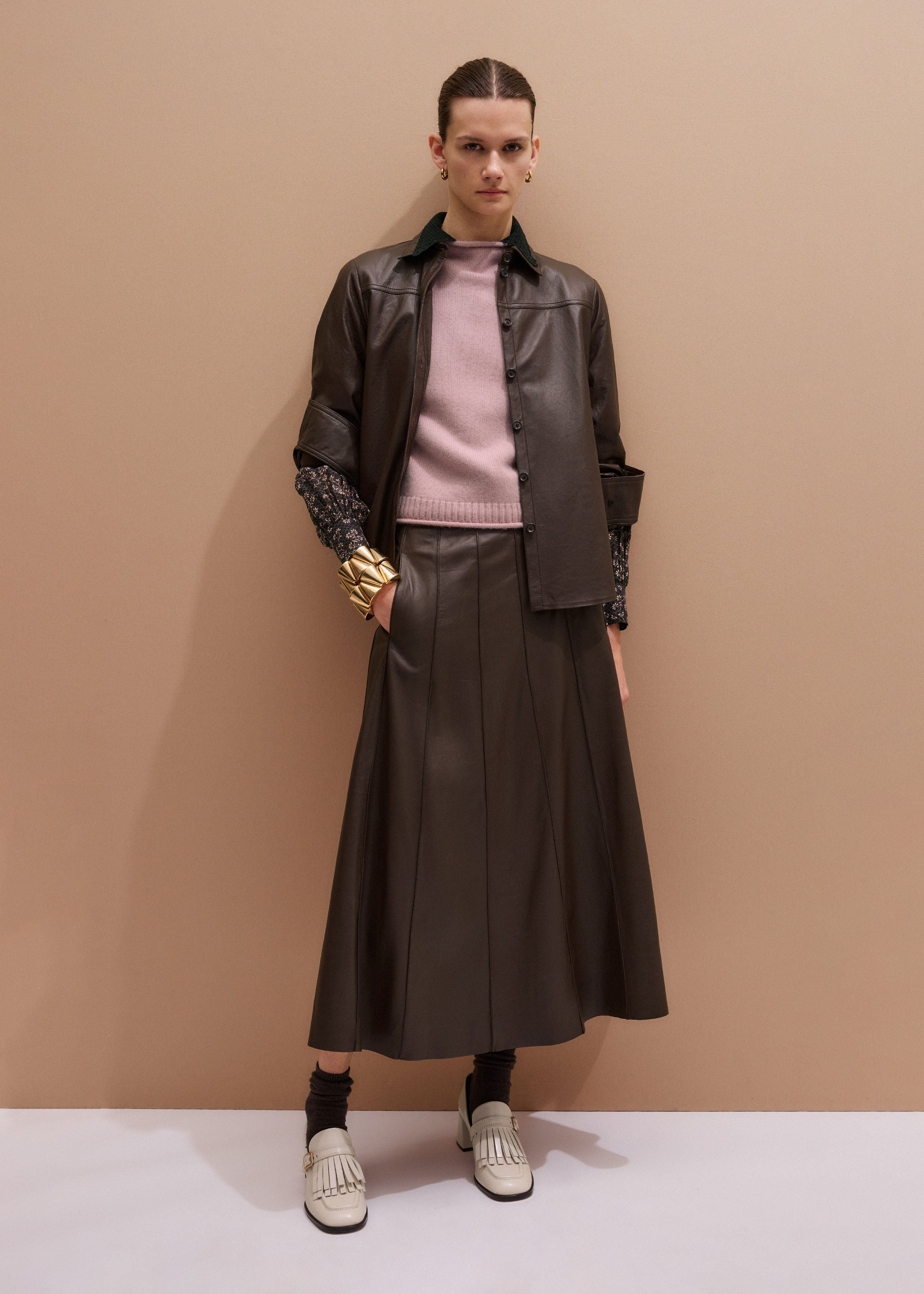 Panelled Maxi Skirt