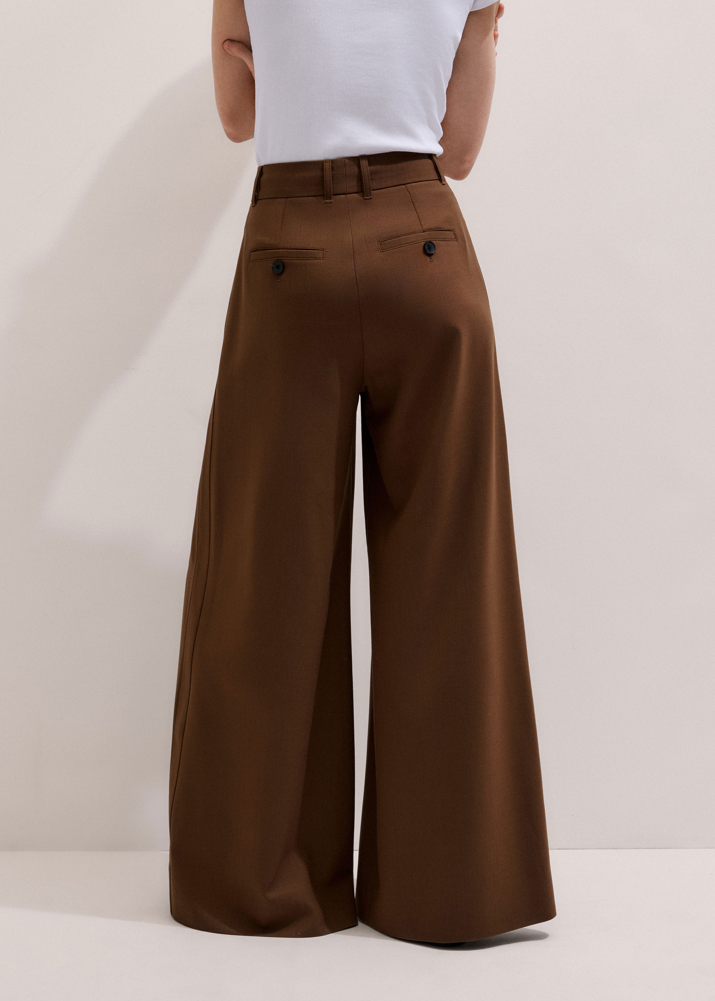 Women's Walnut Brown Ultimate Very Wide-Leg Pant | ME+EM