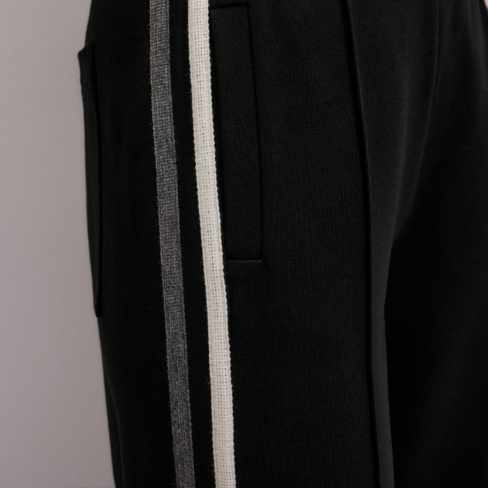 Black Pants White Trousers With Side Stripe Burberry Mens Straight