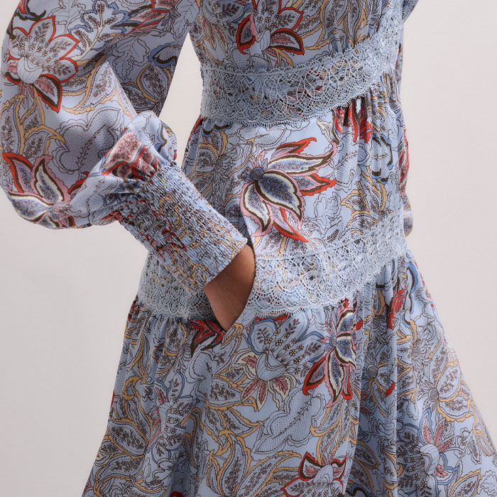 slim fit dress slacks Haptics Fit and Flare Paisley Print Knit Dress  Sparkled Leopard Boutique