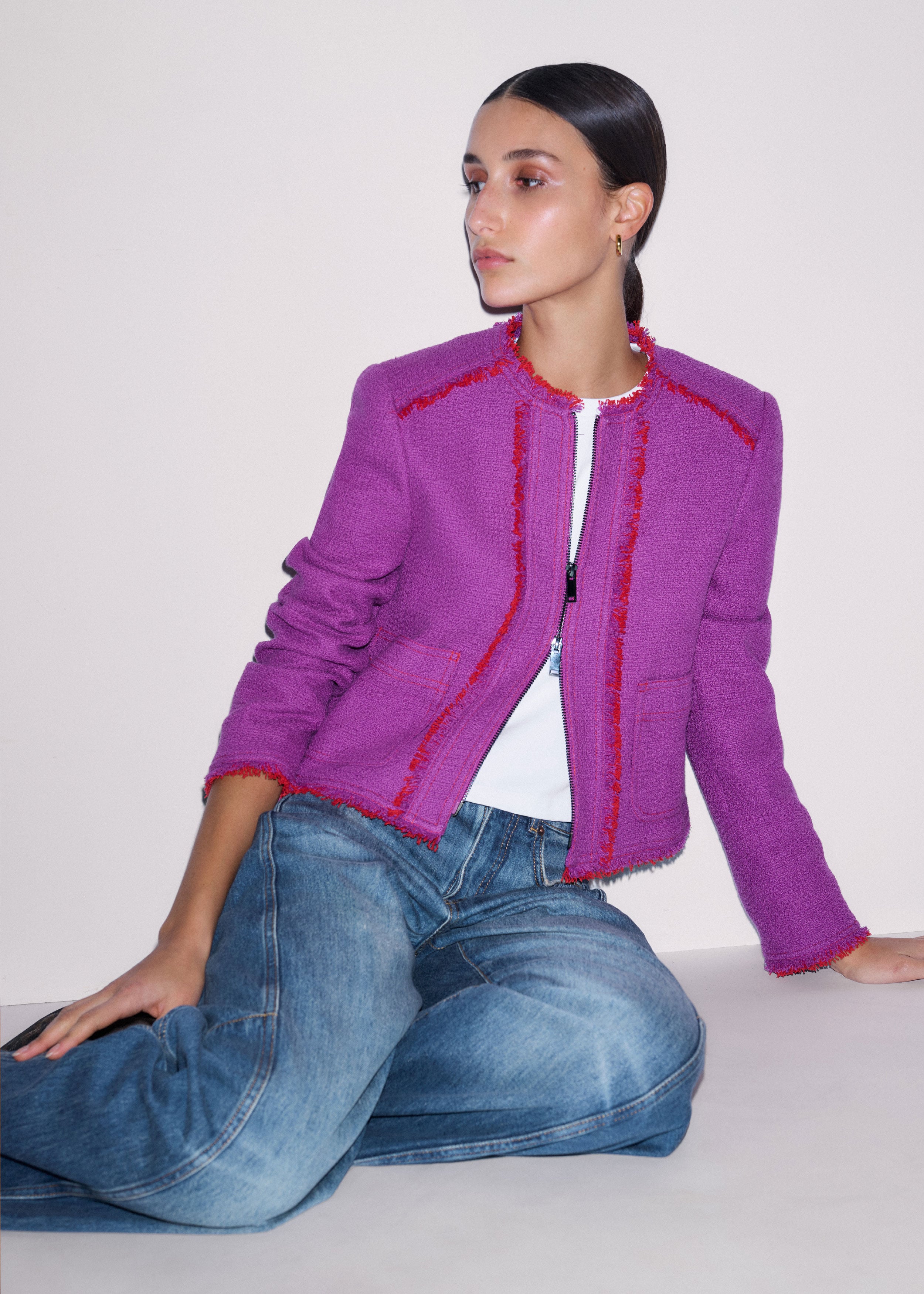 Double Zip Crop Jacket