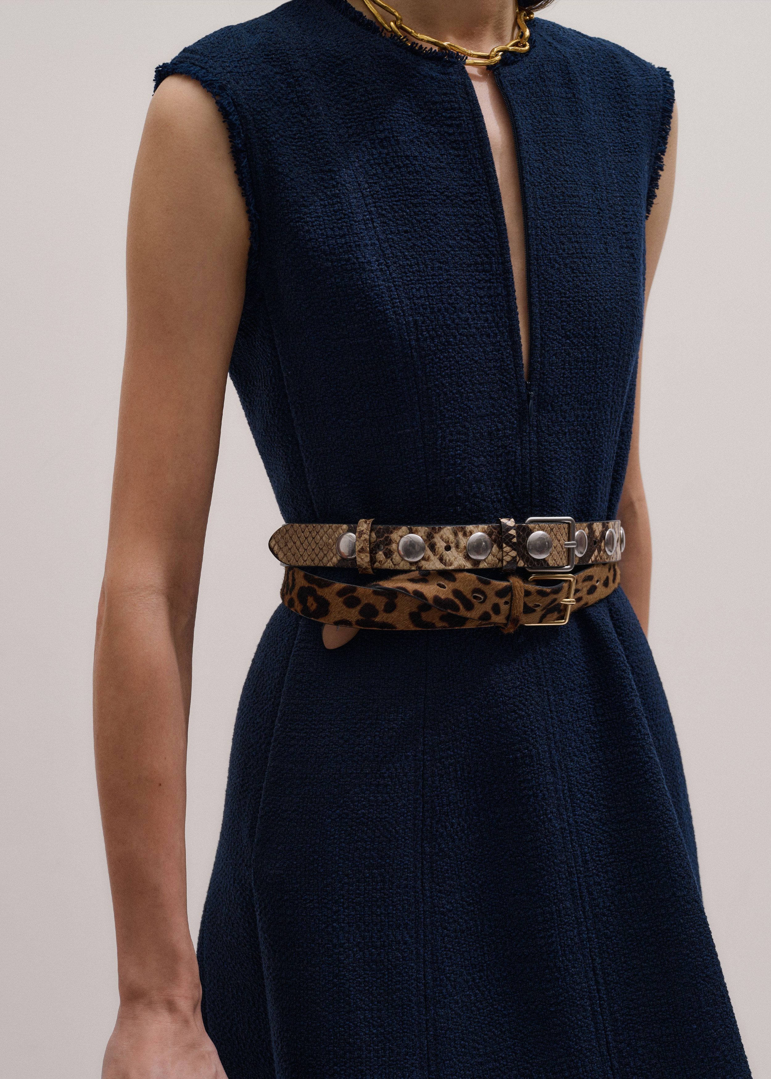 Women's Navy Desk-To-Dinner Fit + Flare Maxi Dress | ME+EM