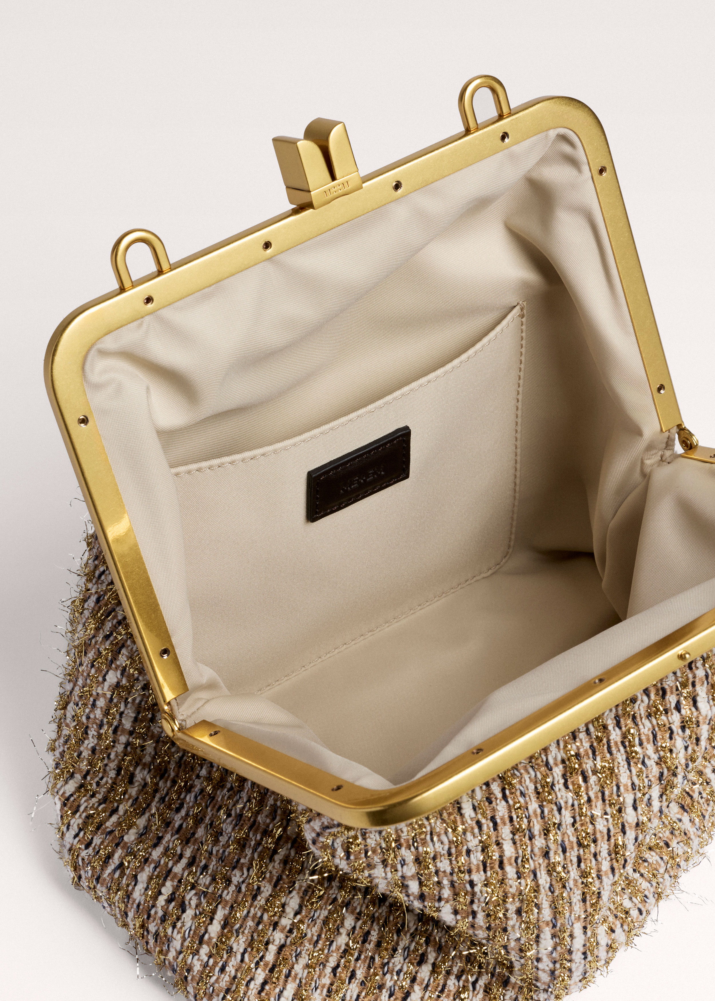 Women's Gold Tweed AM-PM Crossbody Bag | ME+EM