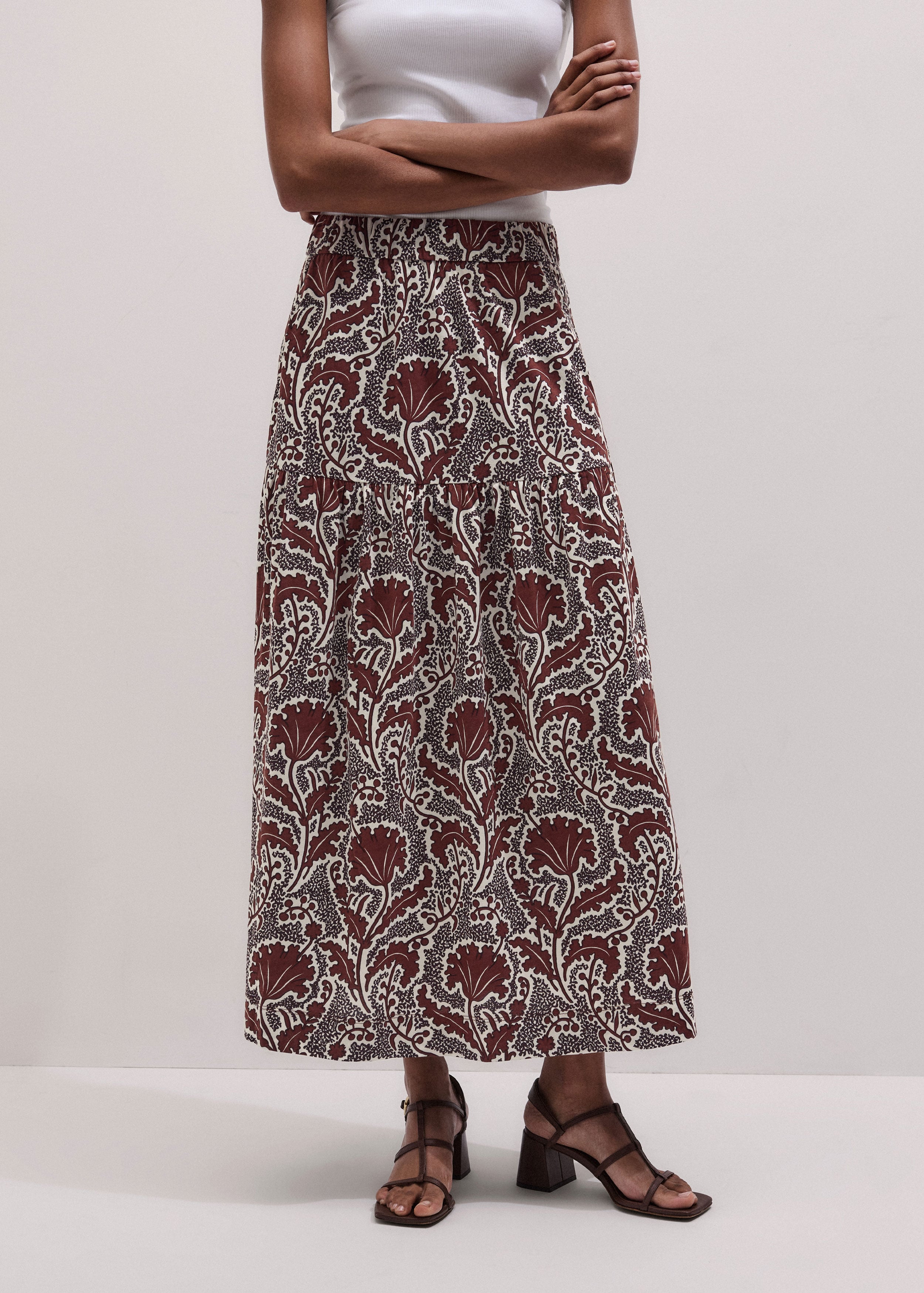 Tiered Maxi Skirt