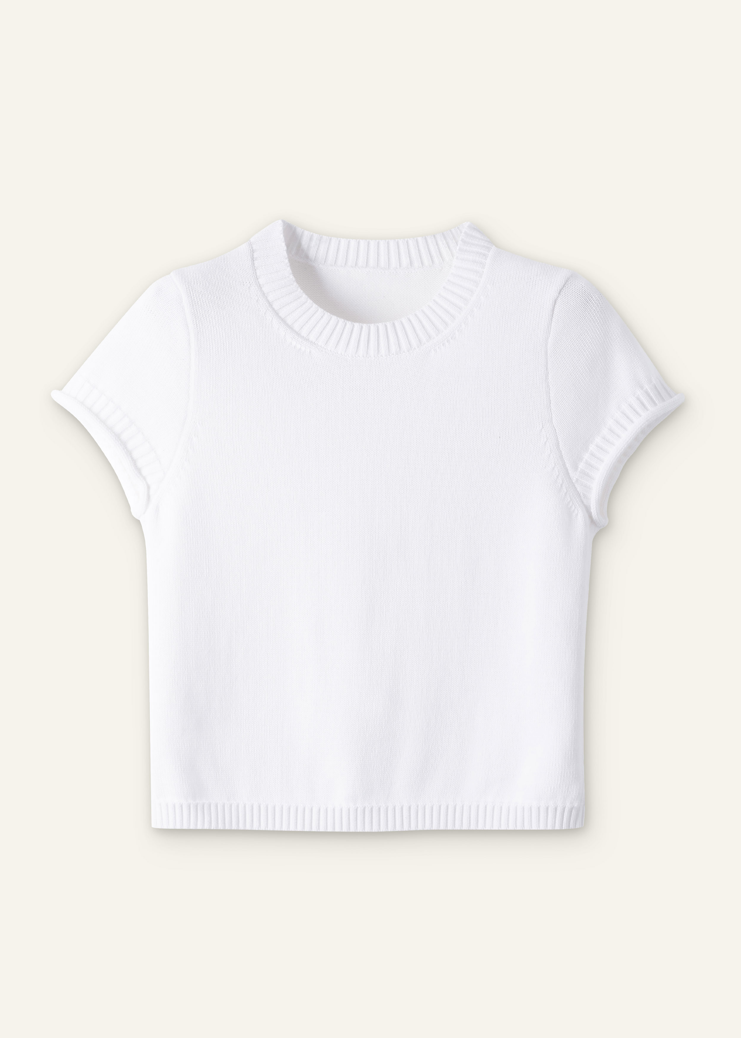 ME+EM Baby Tee in Fresh White