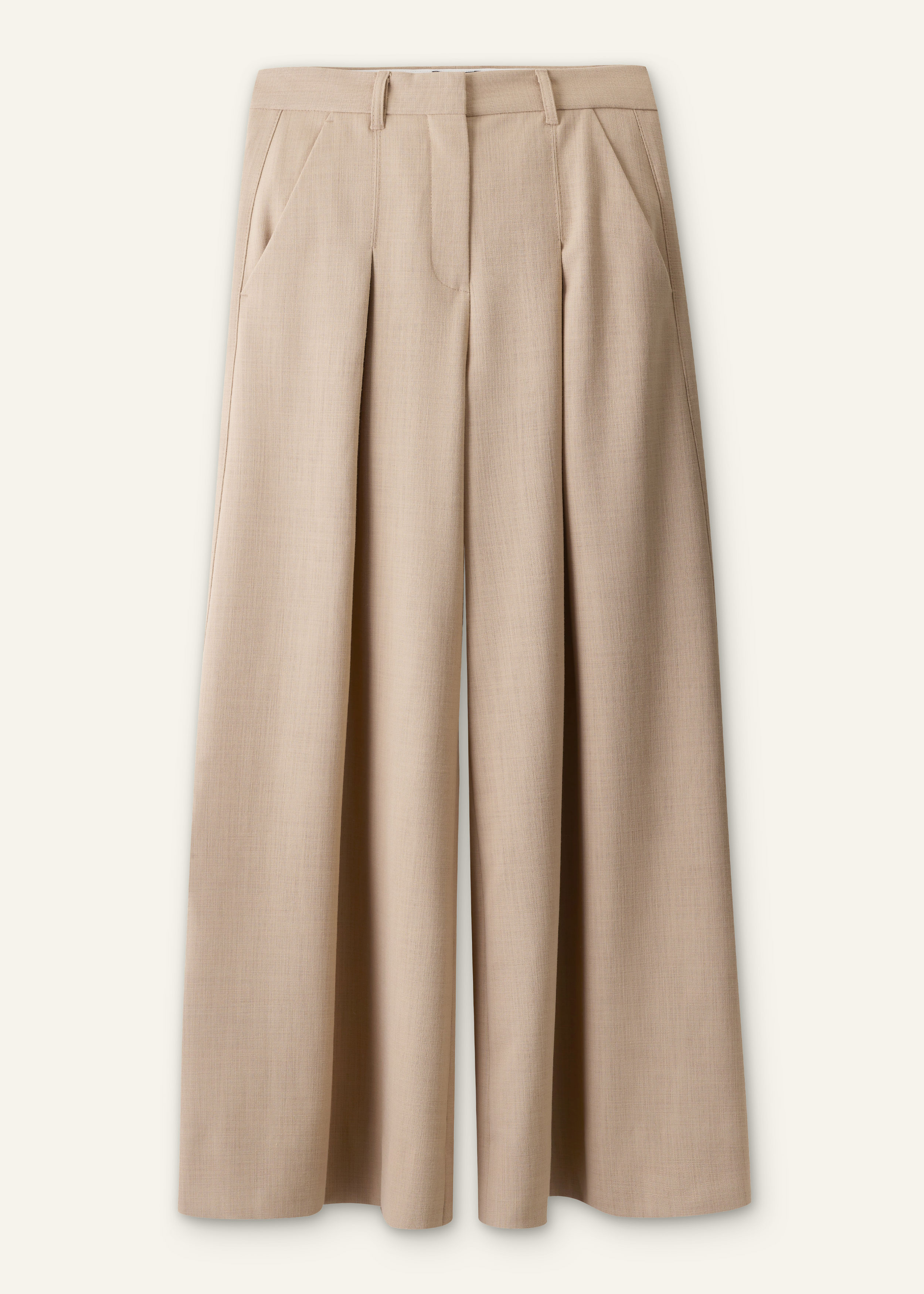 ME+EM Very Wide-Leg Trouser in Sand