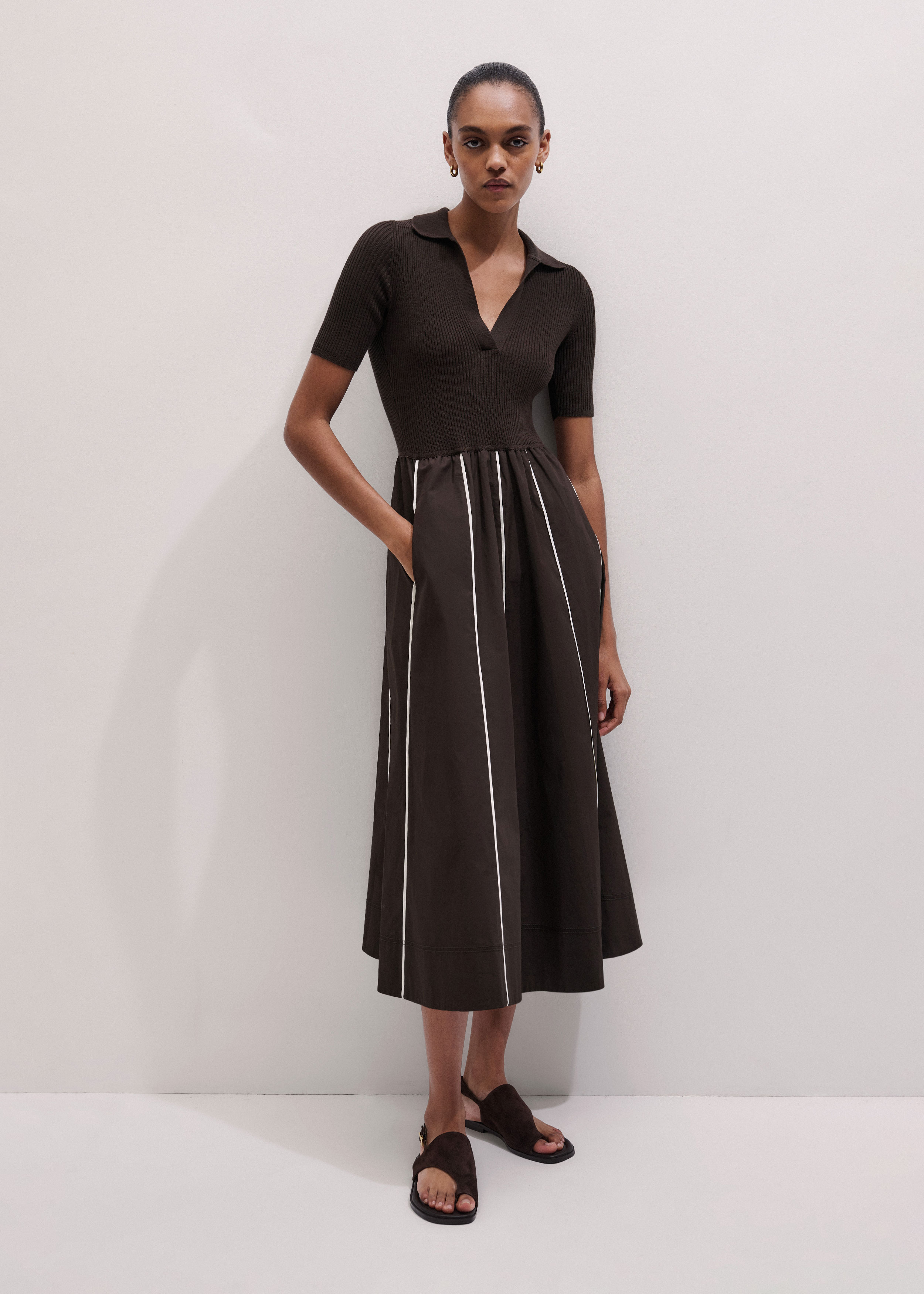 green emerald velvet dress Elliatt Blossom Fit & Flare Dress – Shop at the Mix main image 1