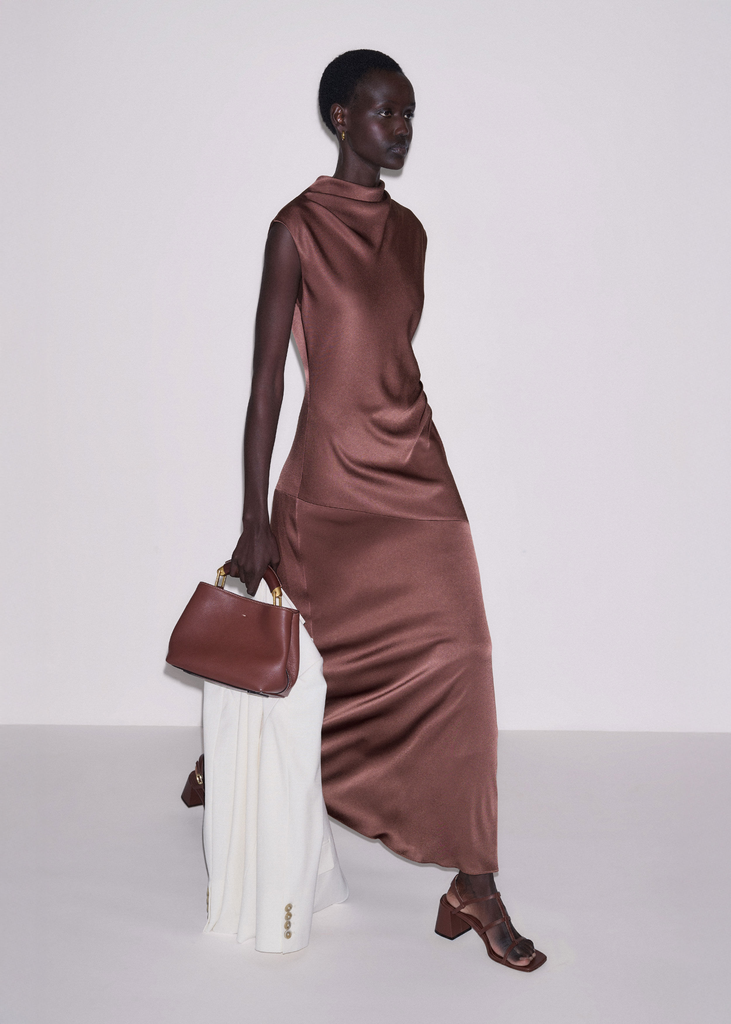 Women's Gold Metallic Mini Dress | ME+EM