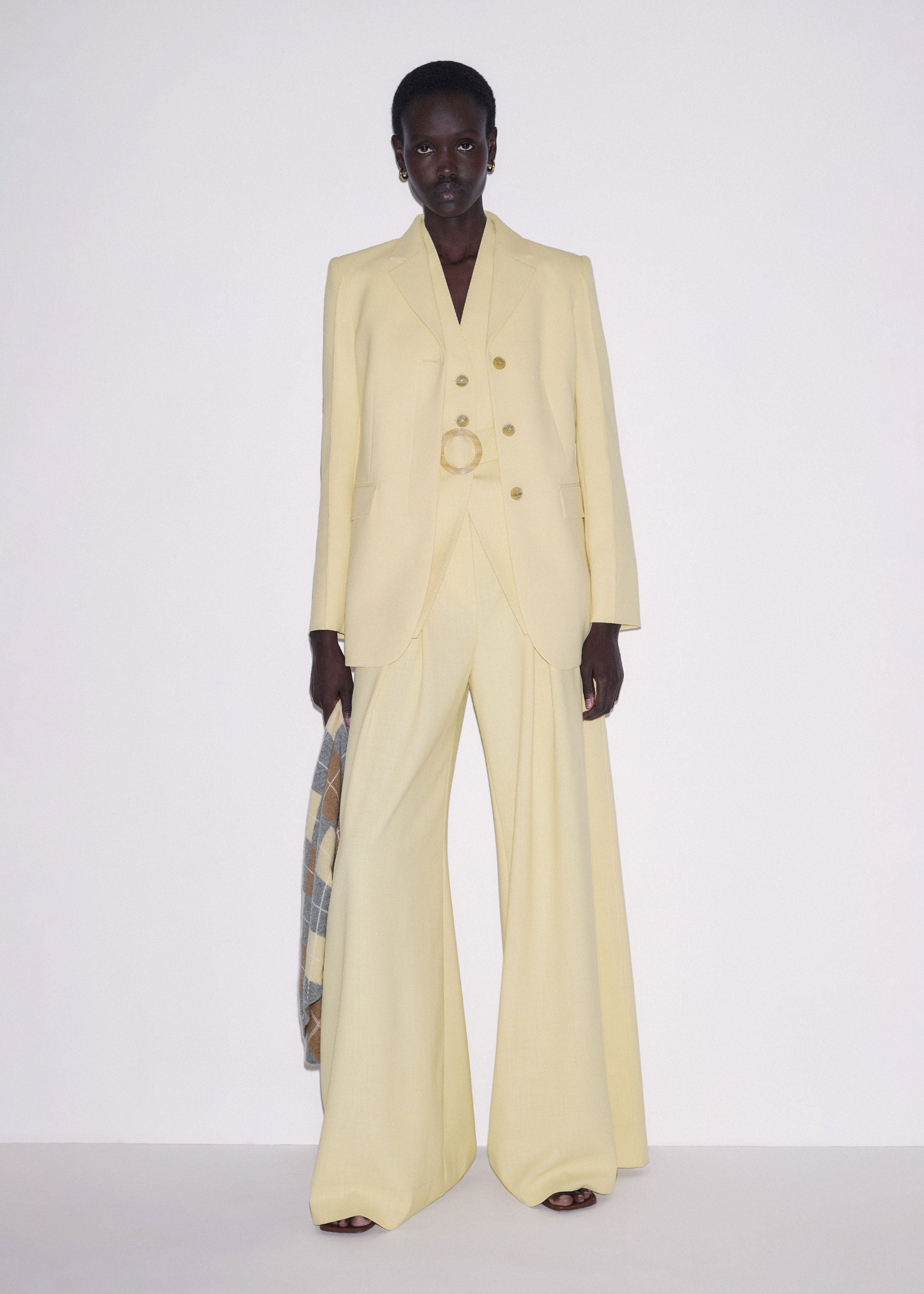 レディース philme ribbon vest yellow