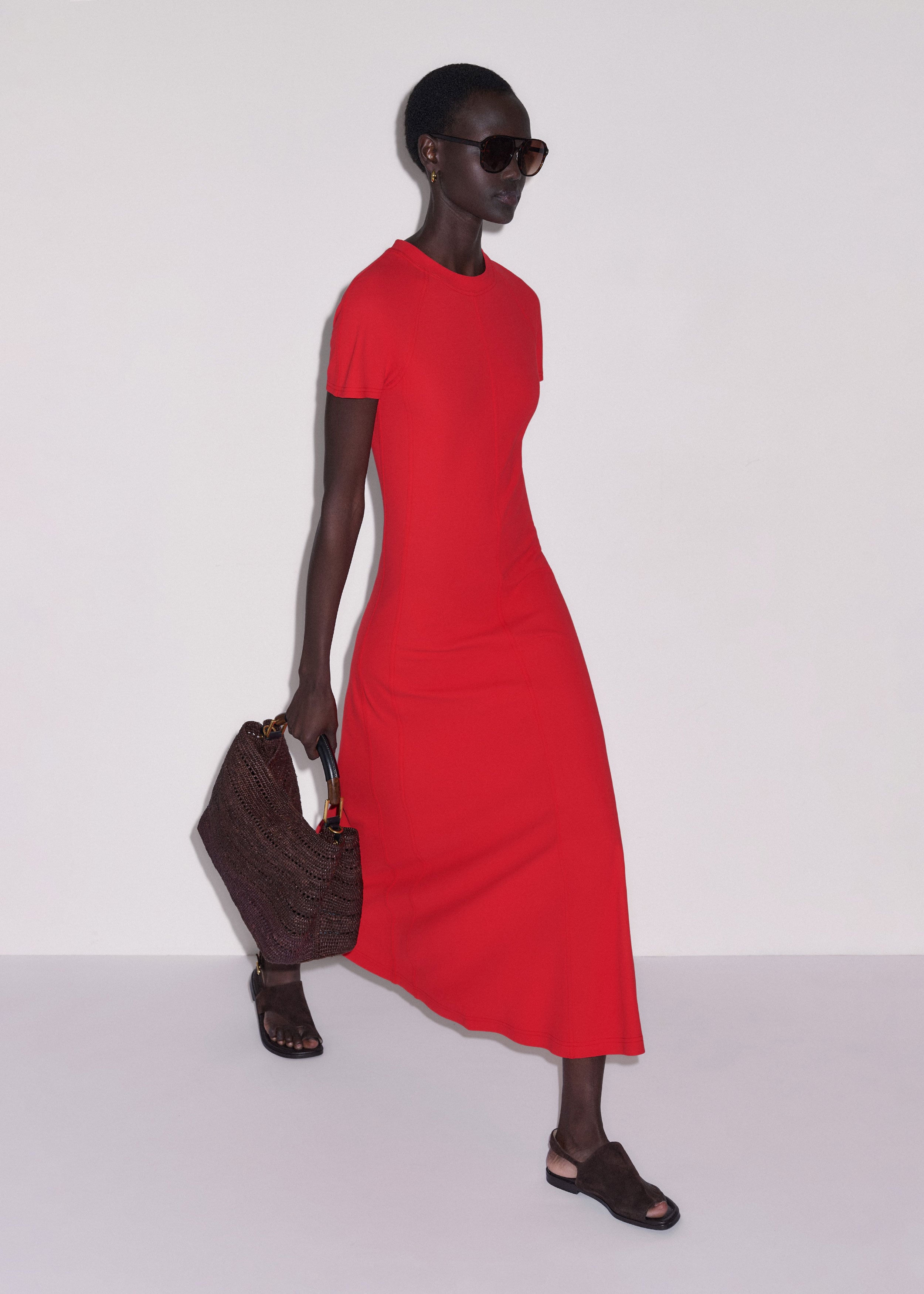 Raglan Sleeve Maxi Dress
