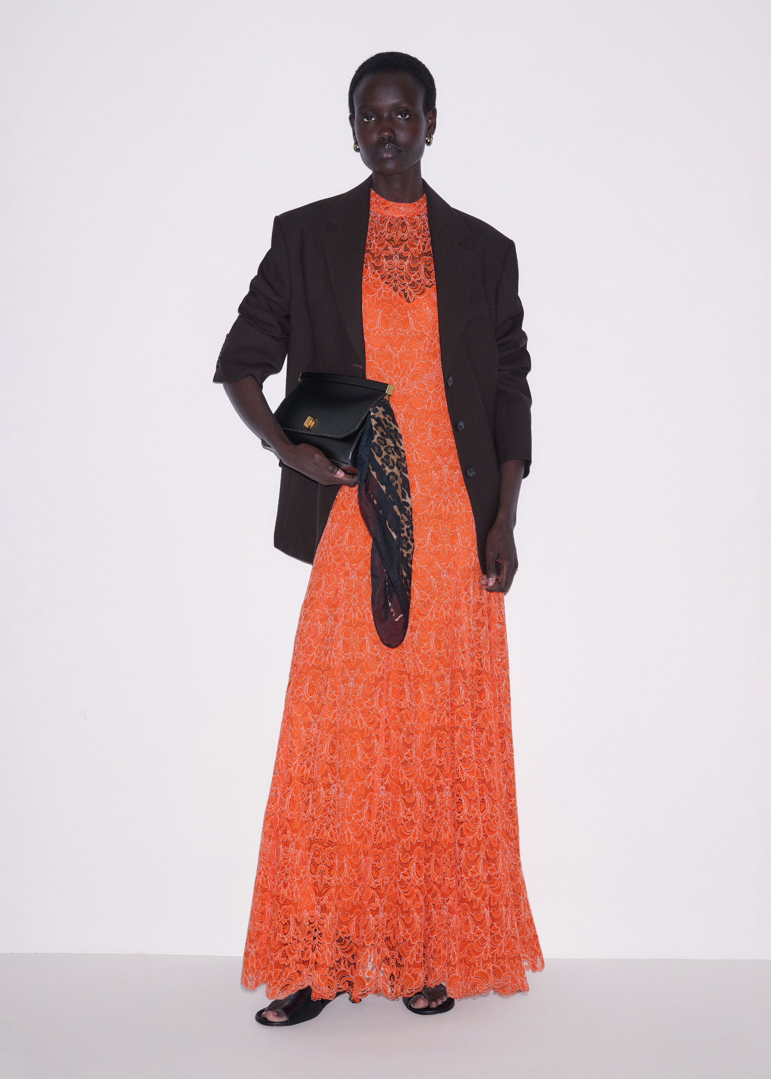 open lace back dress Janelle Beaded Maxi Dress main image 0
