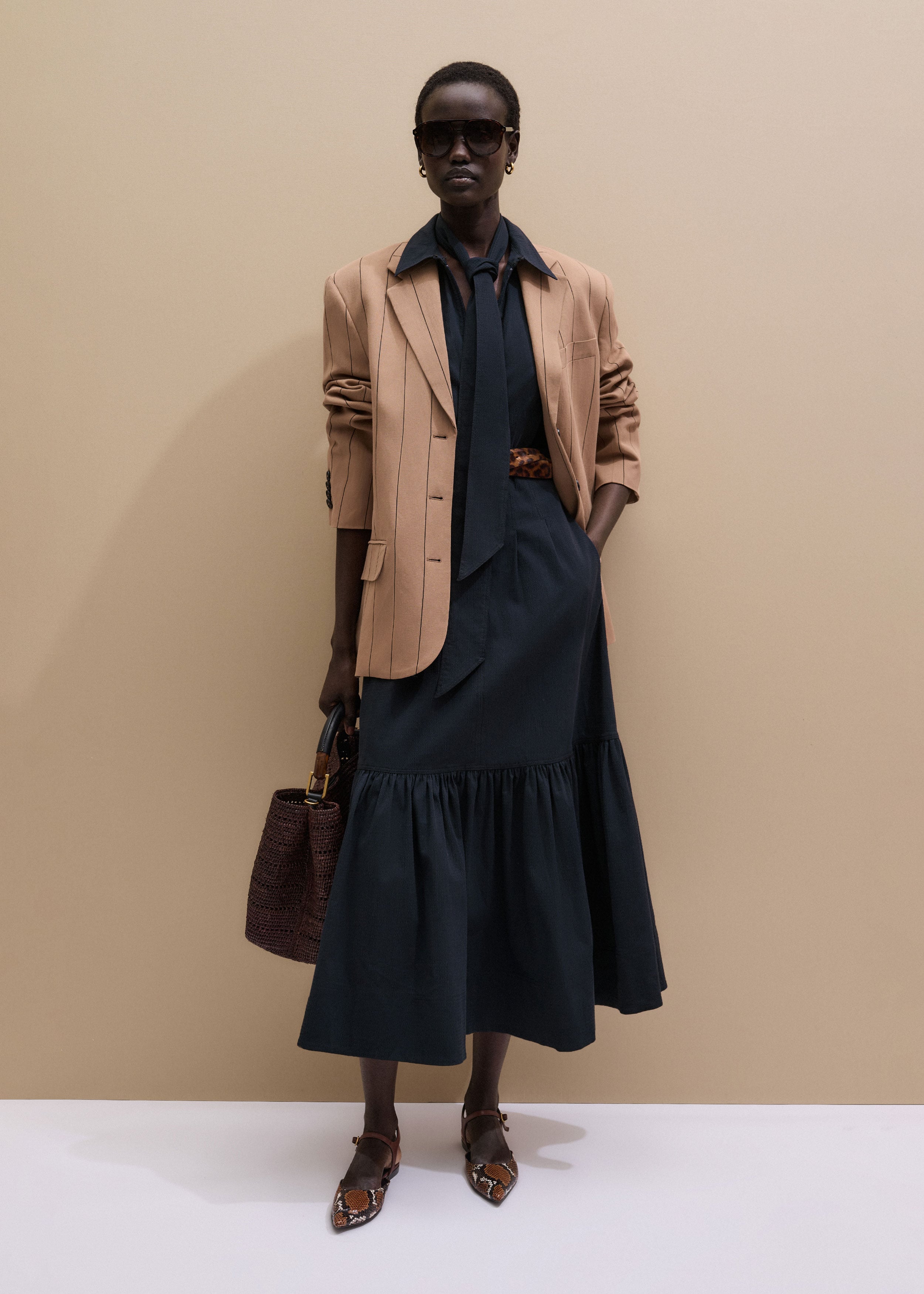 cable knit long sleeve sweater dress Cable Knit Sweater Dress main image 0