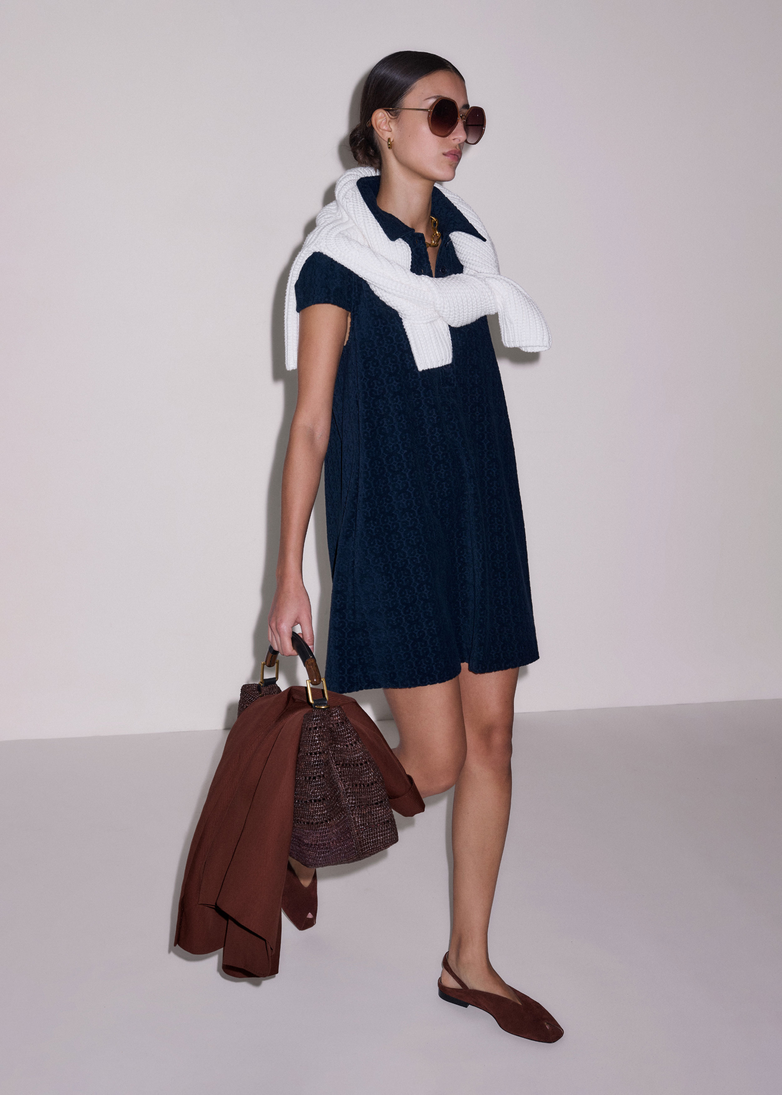 knee length dresses for ladies Remember This Deep V Mini Swing Dress – The Campus Colors Boutique