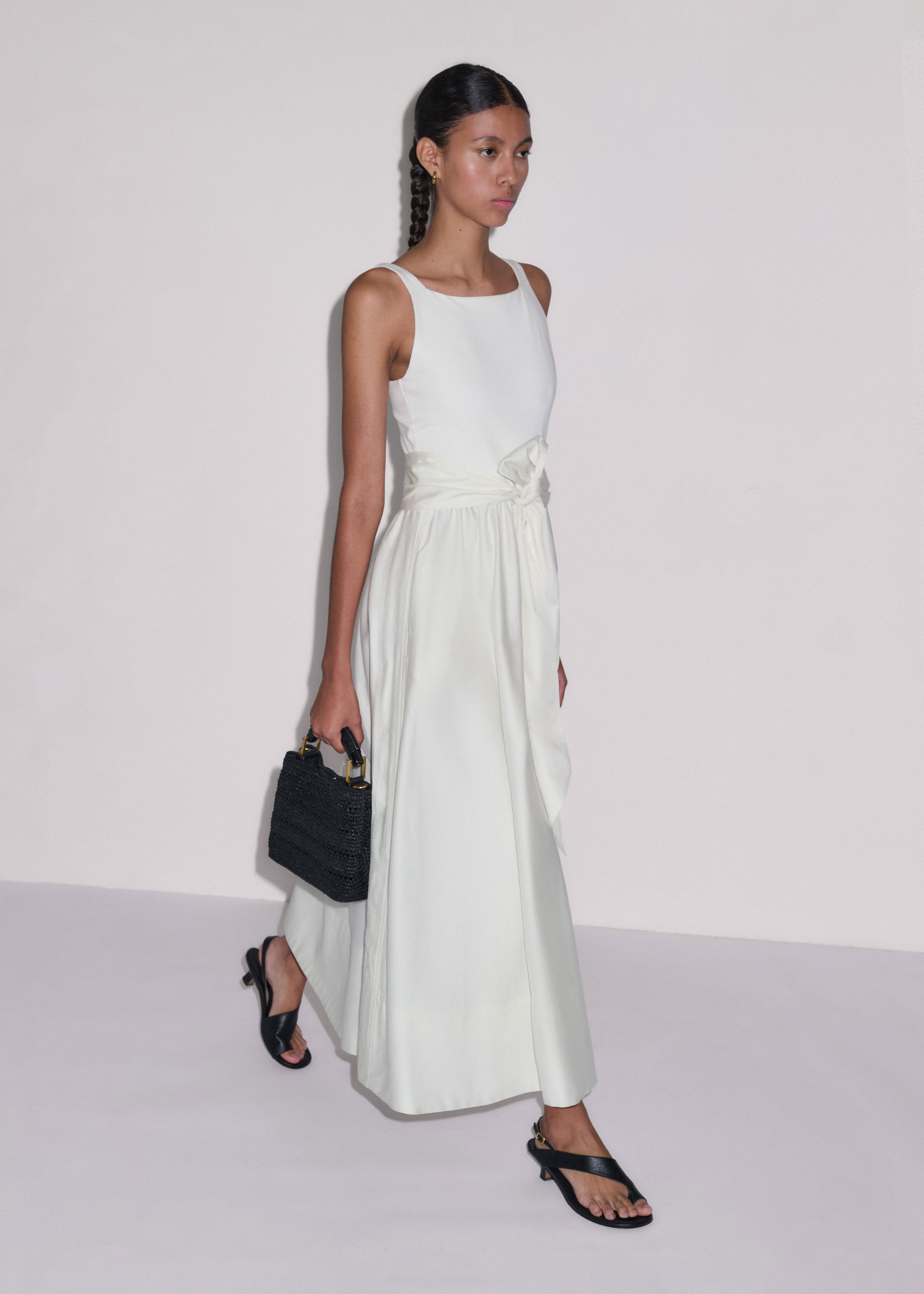 Women's Cream Fit + Flare Maxi Dress | ME+EM