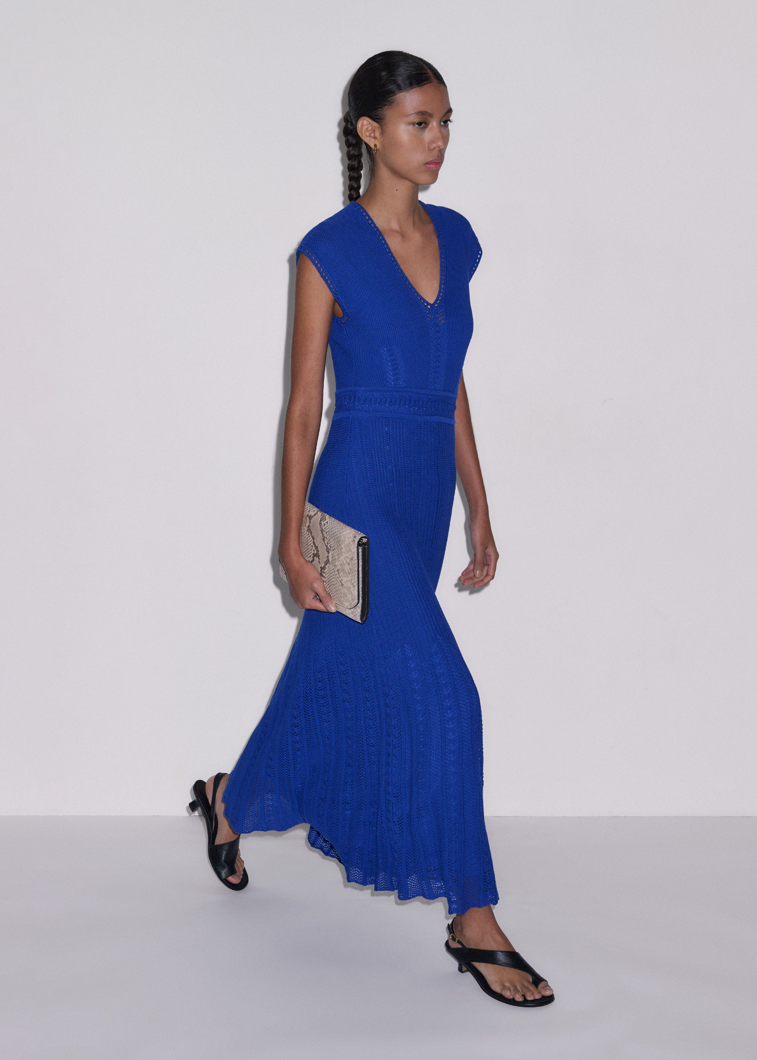 knee length dresses for ladies Pointelle Knit Nursing Dress