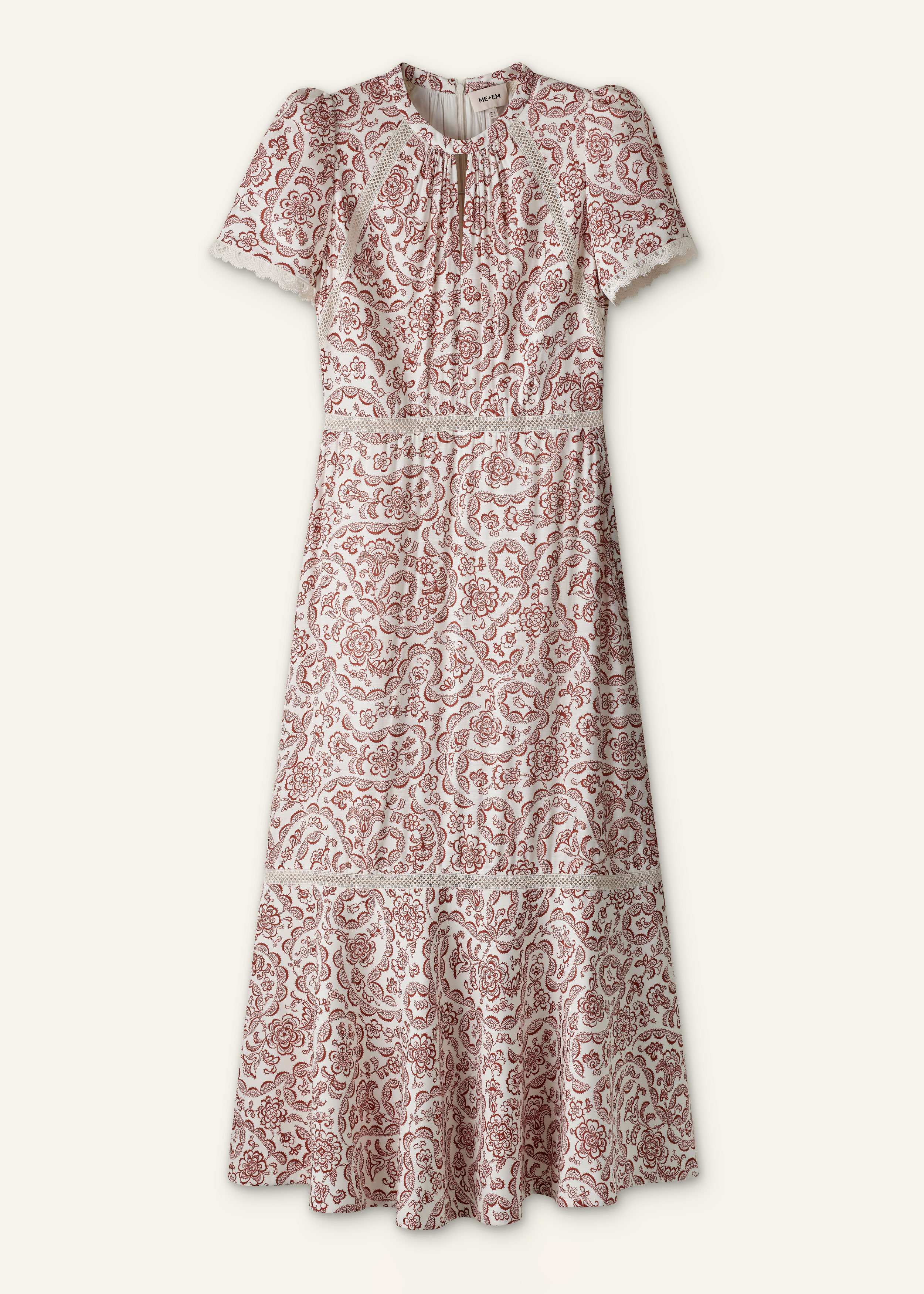 Women's Cream Fit + Flare Maxi Dress | ME+EM