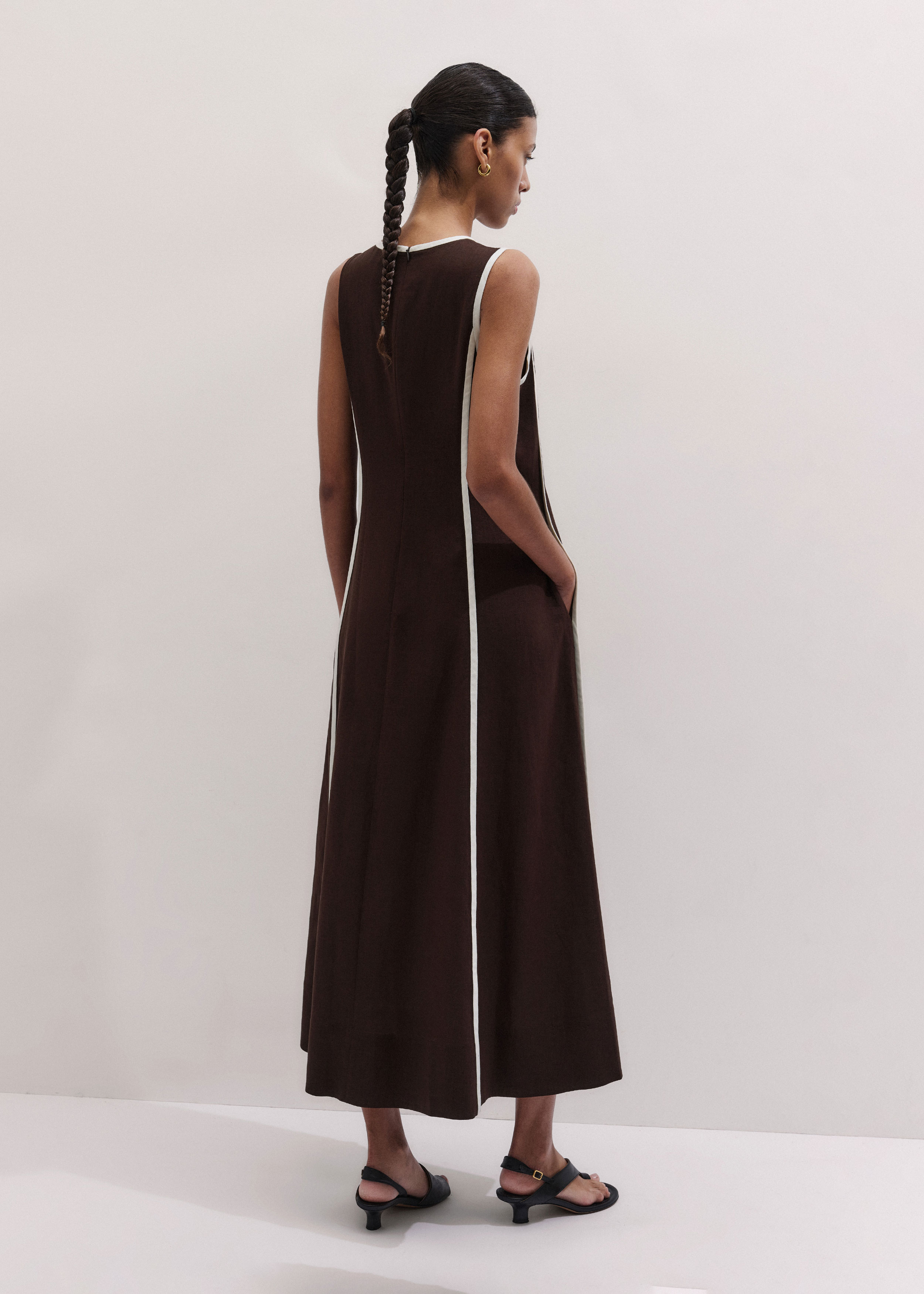 mermaid ruffle dress Sexy Brown Mermaid Tulle Ruffles Mermaid Court Train Prom Dresses main image 0