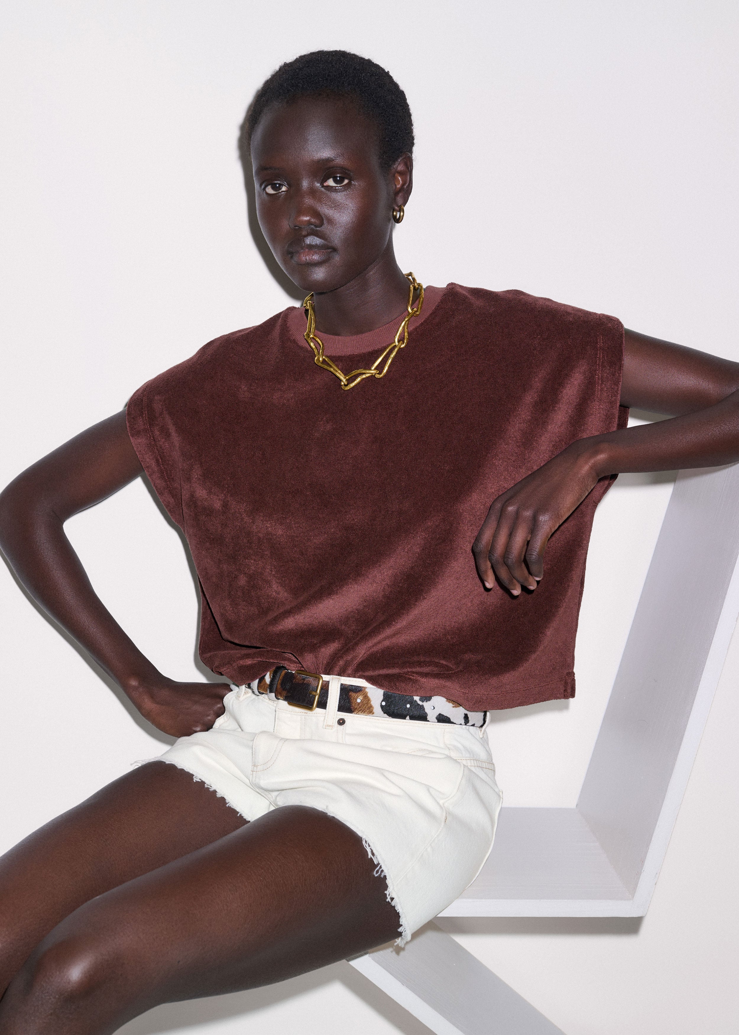 Cap Sleeve Crop Tee