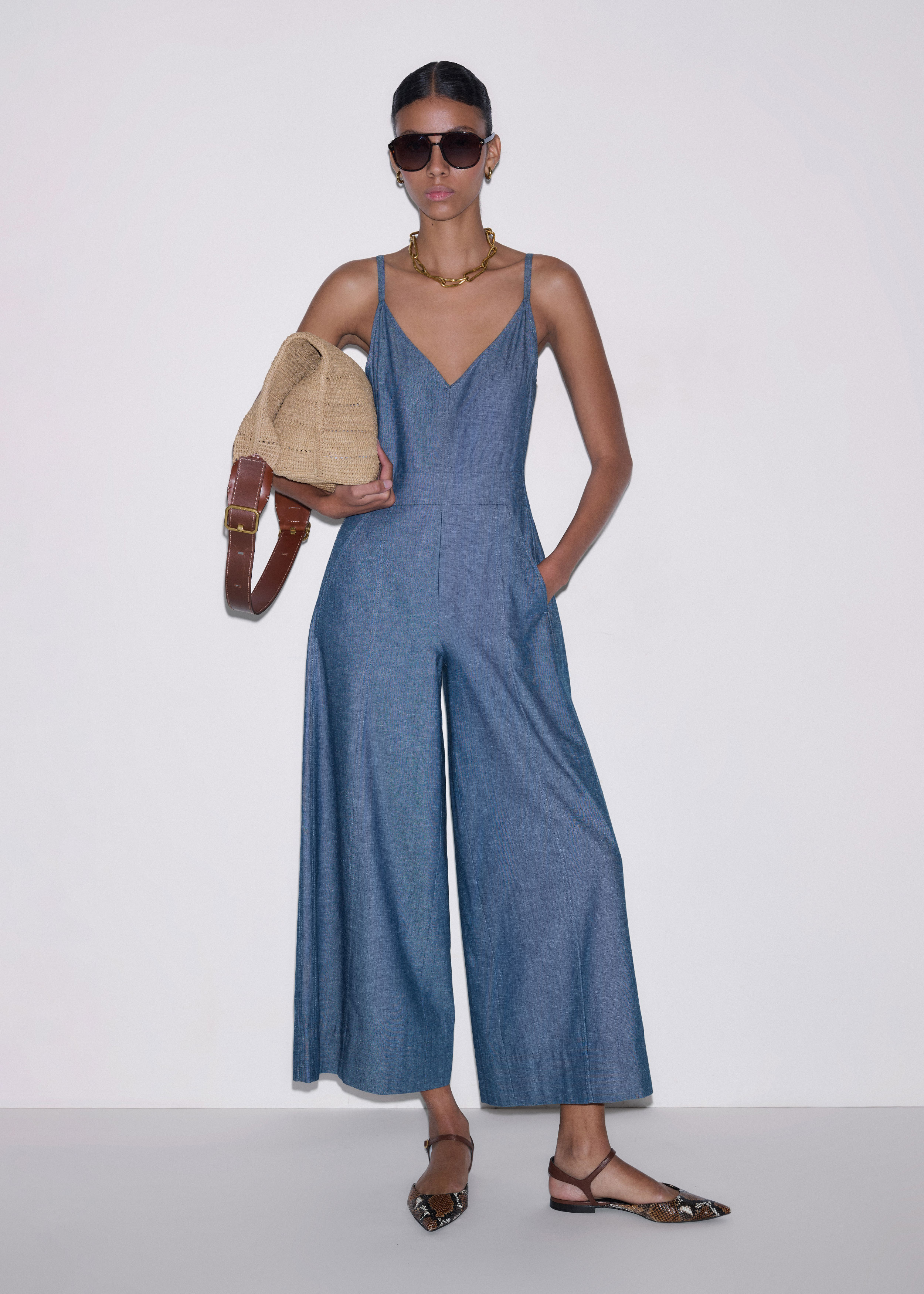 Women's Blue 2-in-1 Jumpsuit | ME+EM