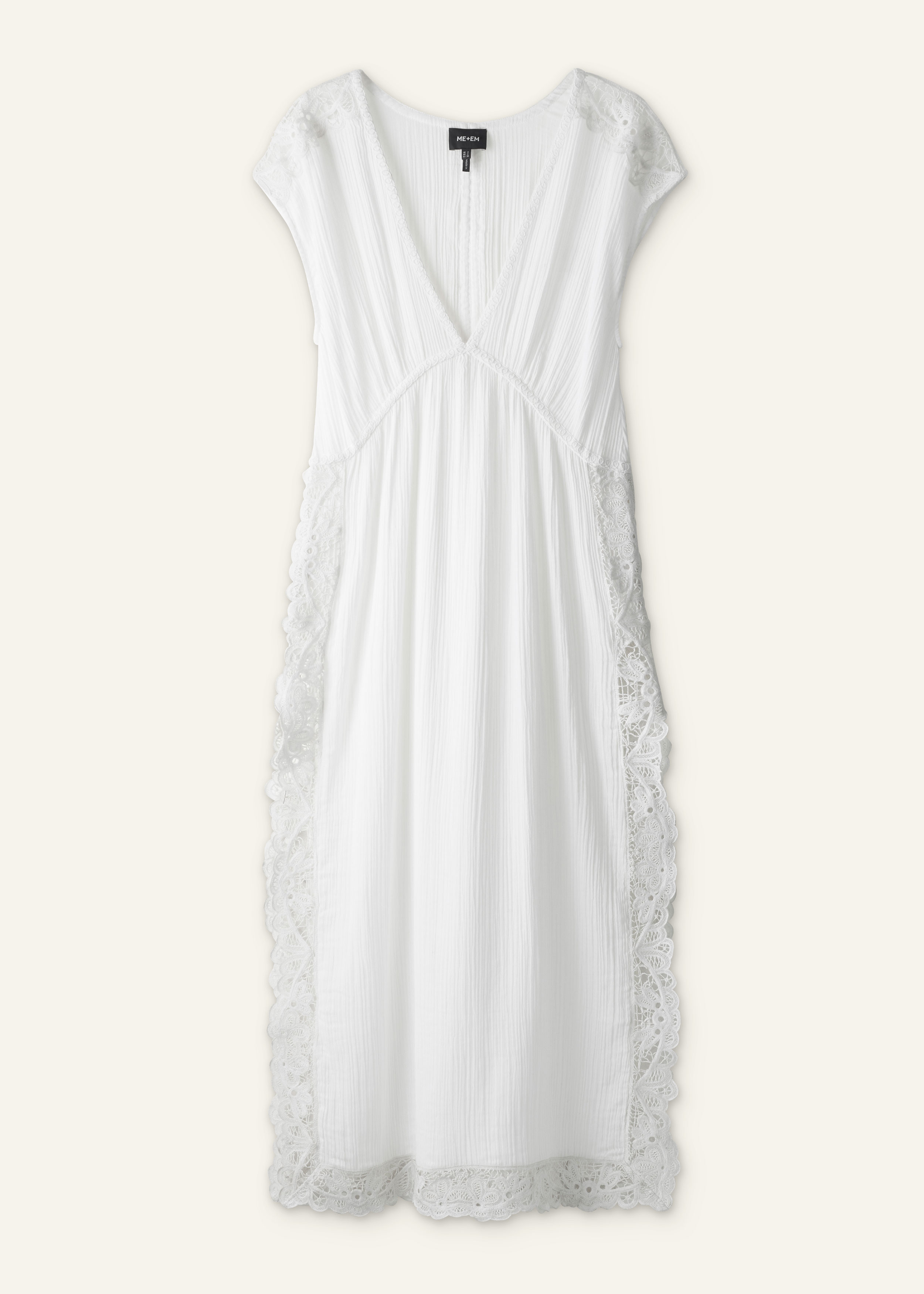 me and em 2 way short beach dress Women's White 2-Way Short Beach Dress