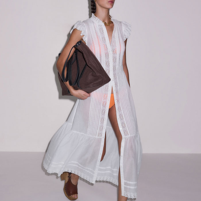 Women's White 2-in-1 Maxi Dress | ME+EM