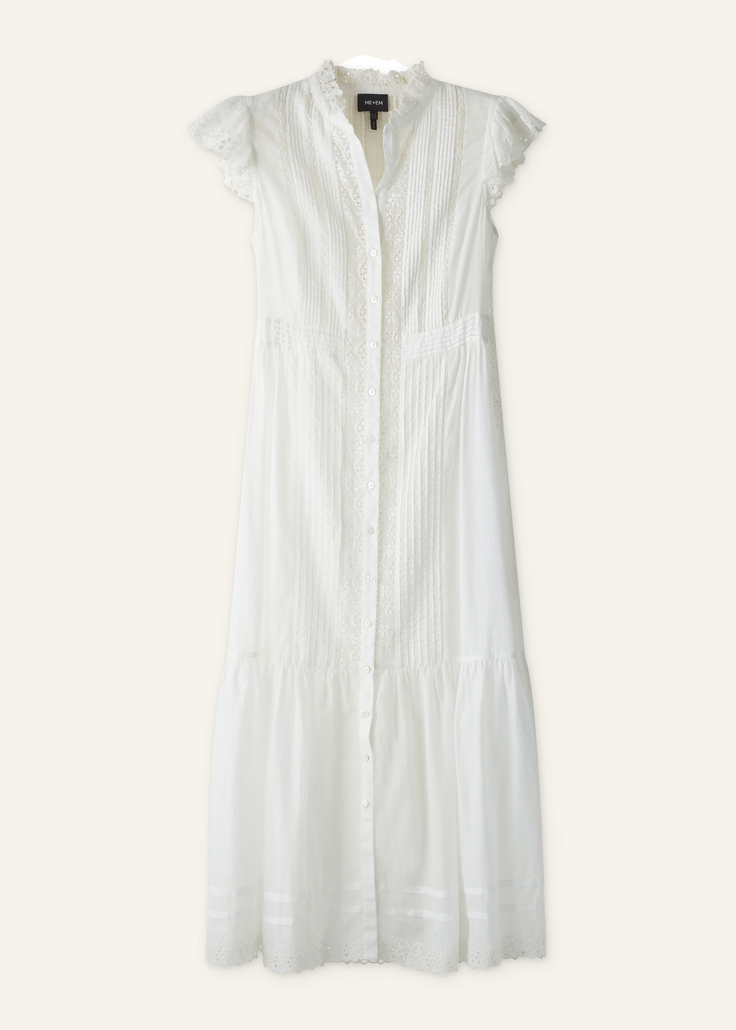ME+EM 2-in-1 Maxi Dress in Soft White