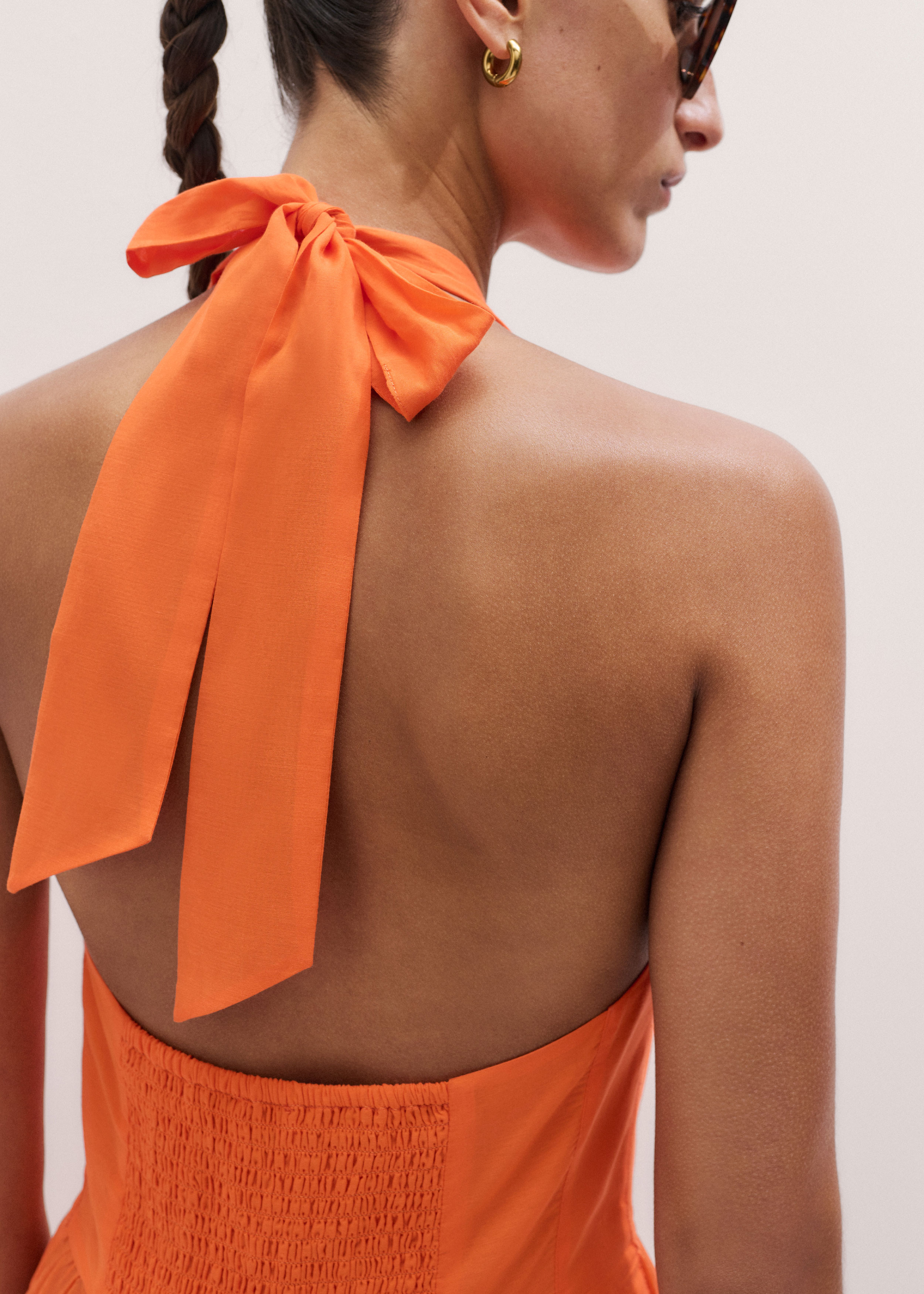 Me+em Voile Tiered Cotton Maxi Dress - Sunny Orange