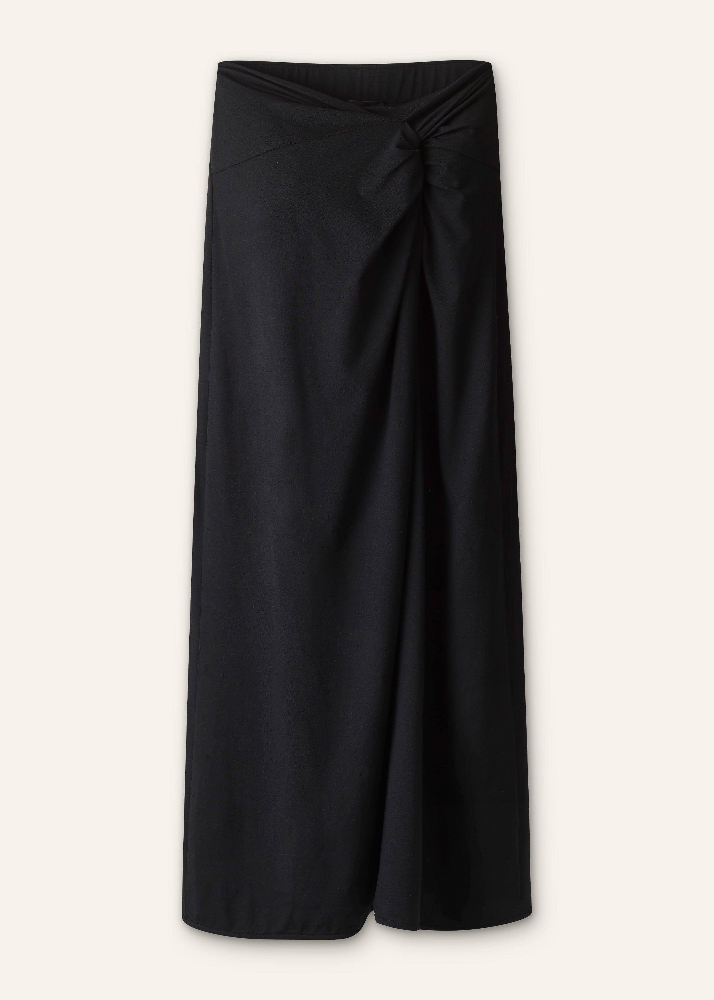 ME+EM Knot Detail Maxi Skirt in Black