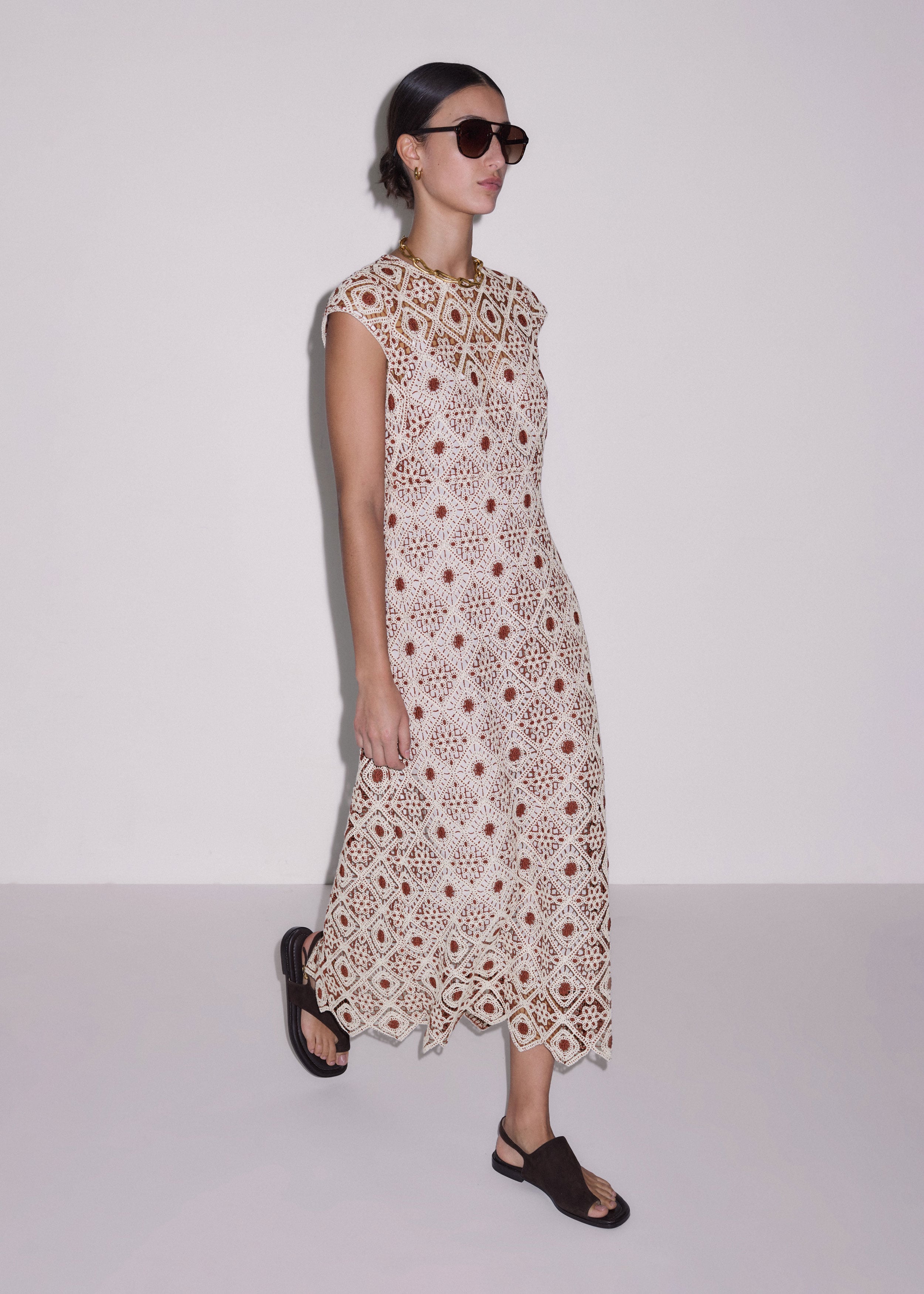 me and em lace dress ME+EM Graphic Floral Lace Maxi Dress Pale Blush - Women's - Lace