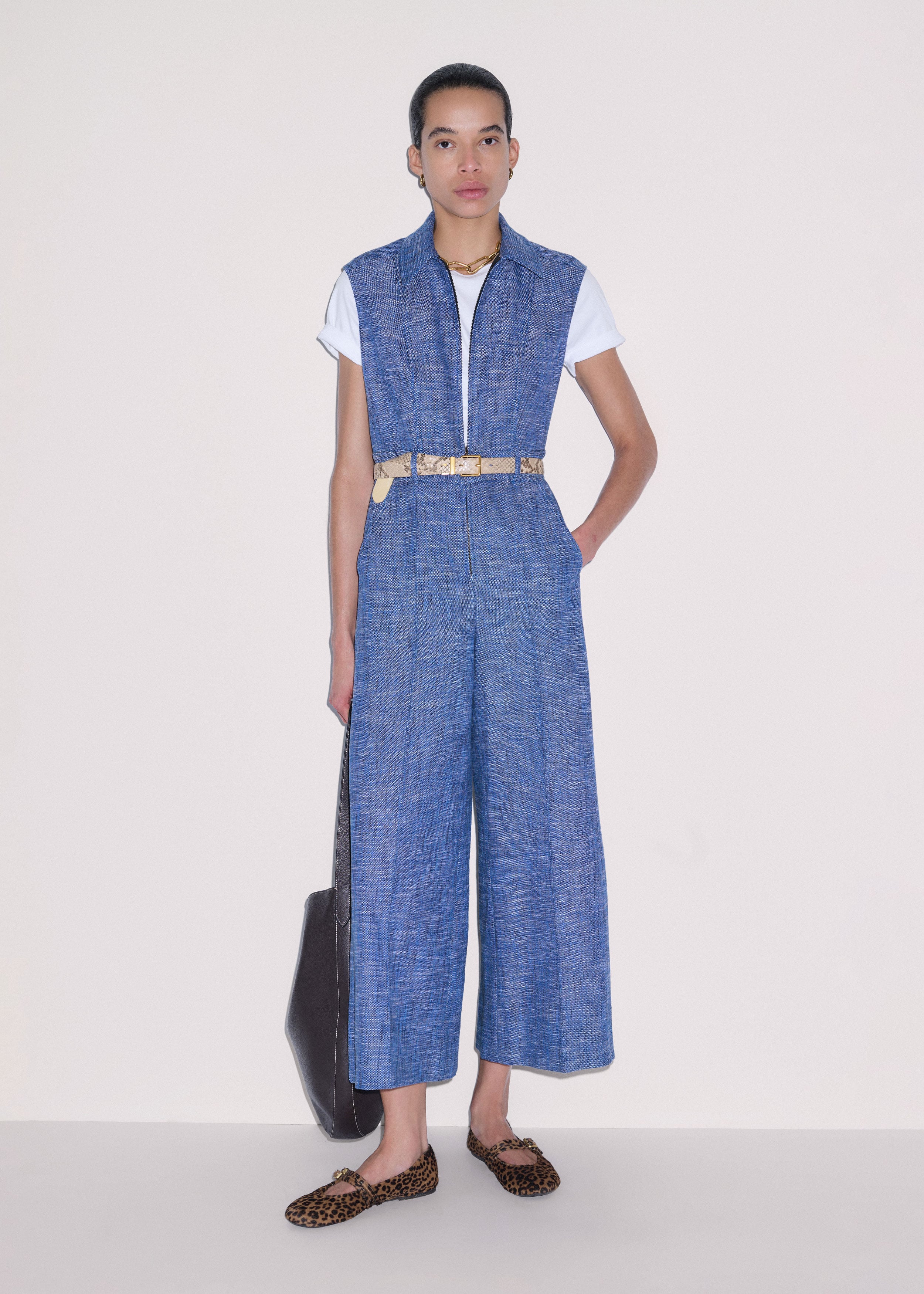 Crop Wide-Leg Jumpsuit
