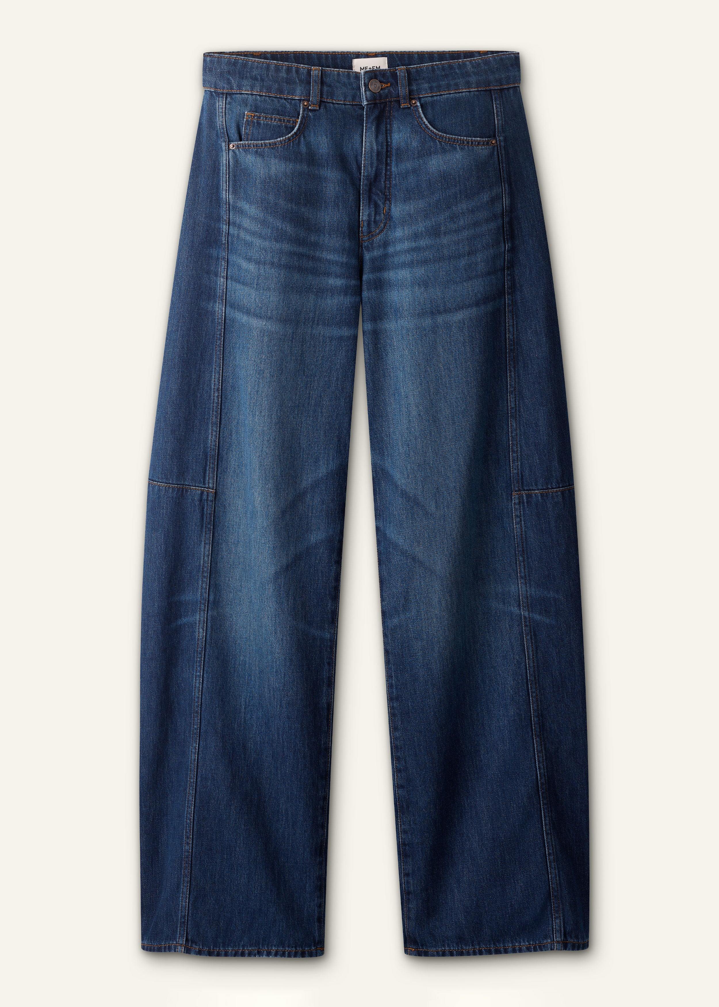 ME+EM Exaggerated Taper Jean in Authentic Dark Wash