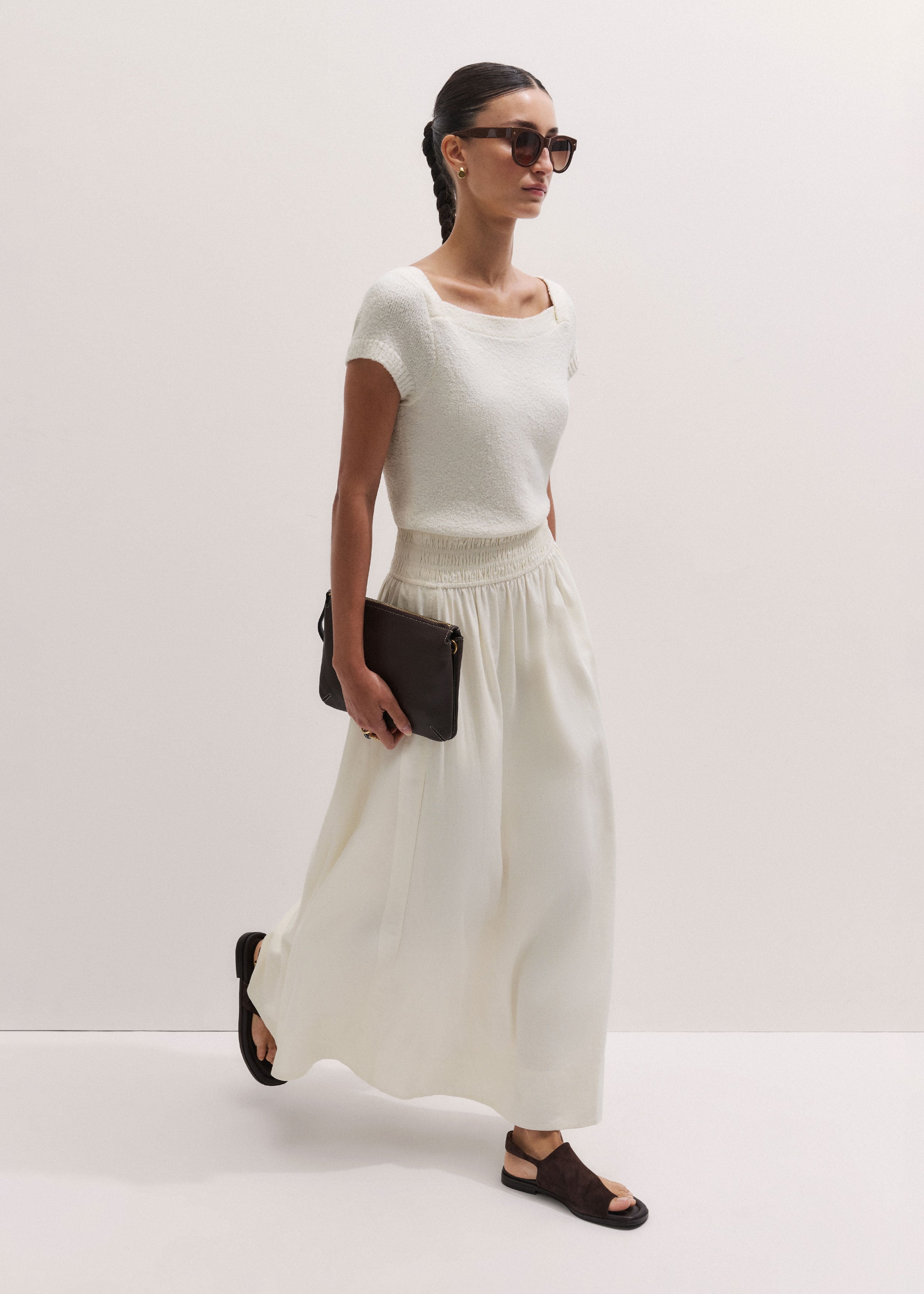 Mixed Media Maxi Dress