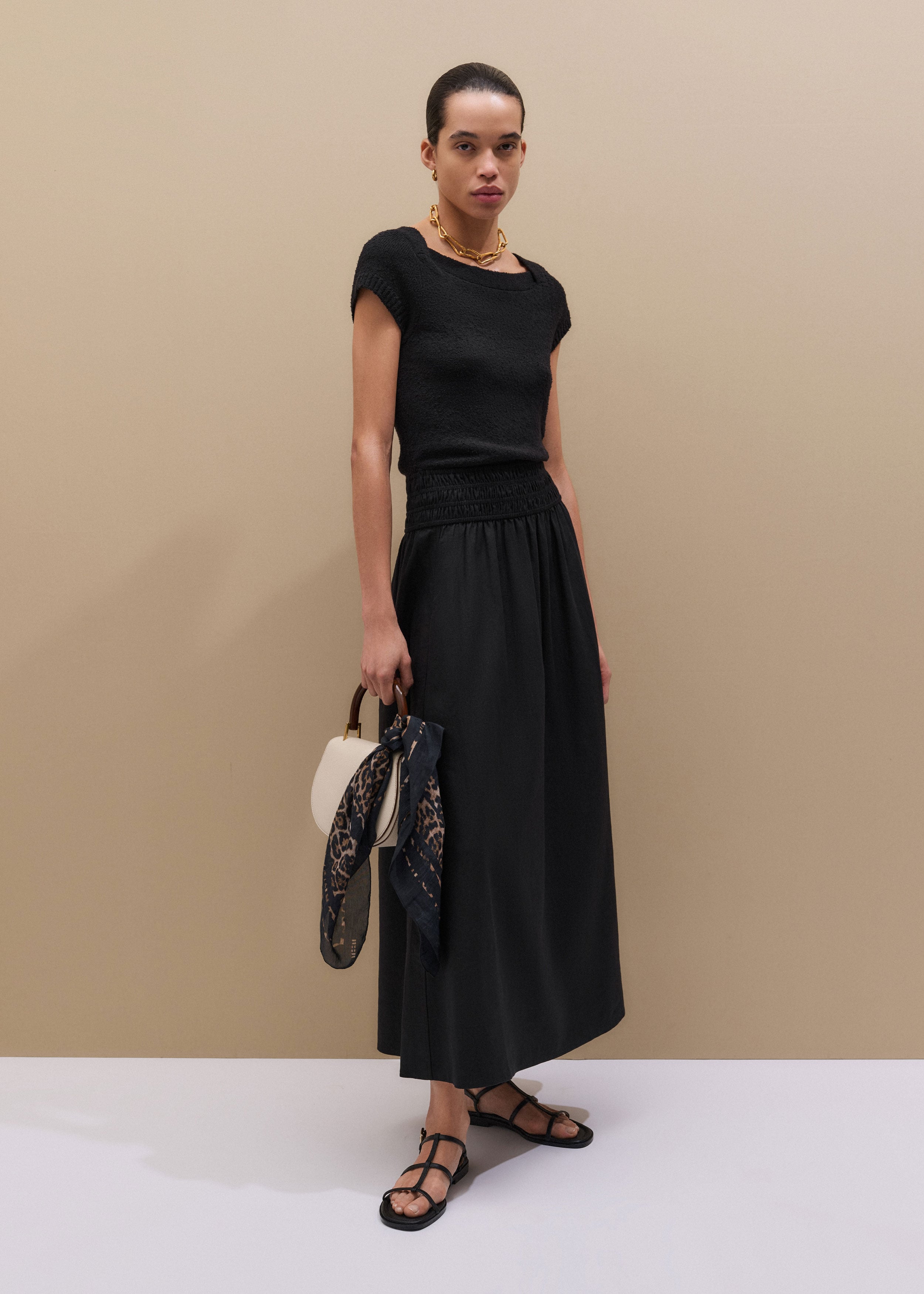 mixed media fit and flare dress Mixed Media Strapless Sweetheart Midi Fit And Flare Dress