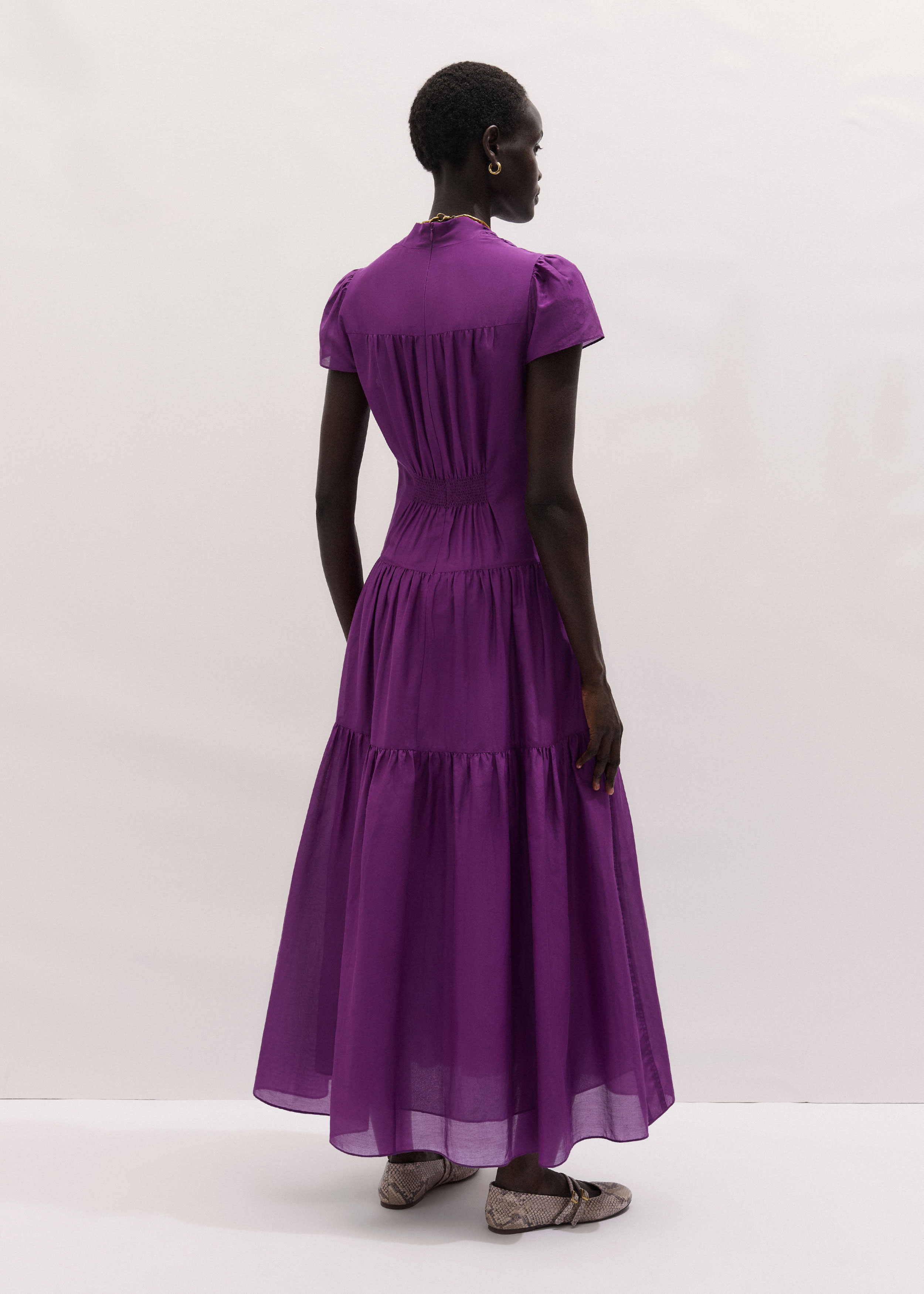 purple fit and flare dress Royal Blue & Party Dress, Size 4 The Sofia loves to be worn year ME+EM Silk Cotton Fit &