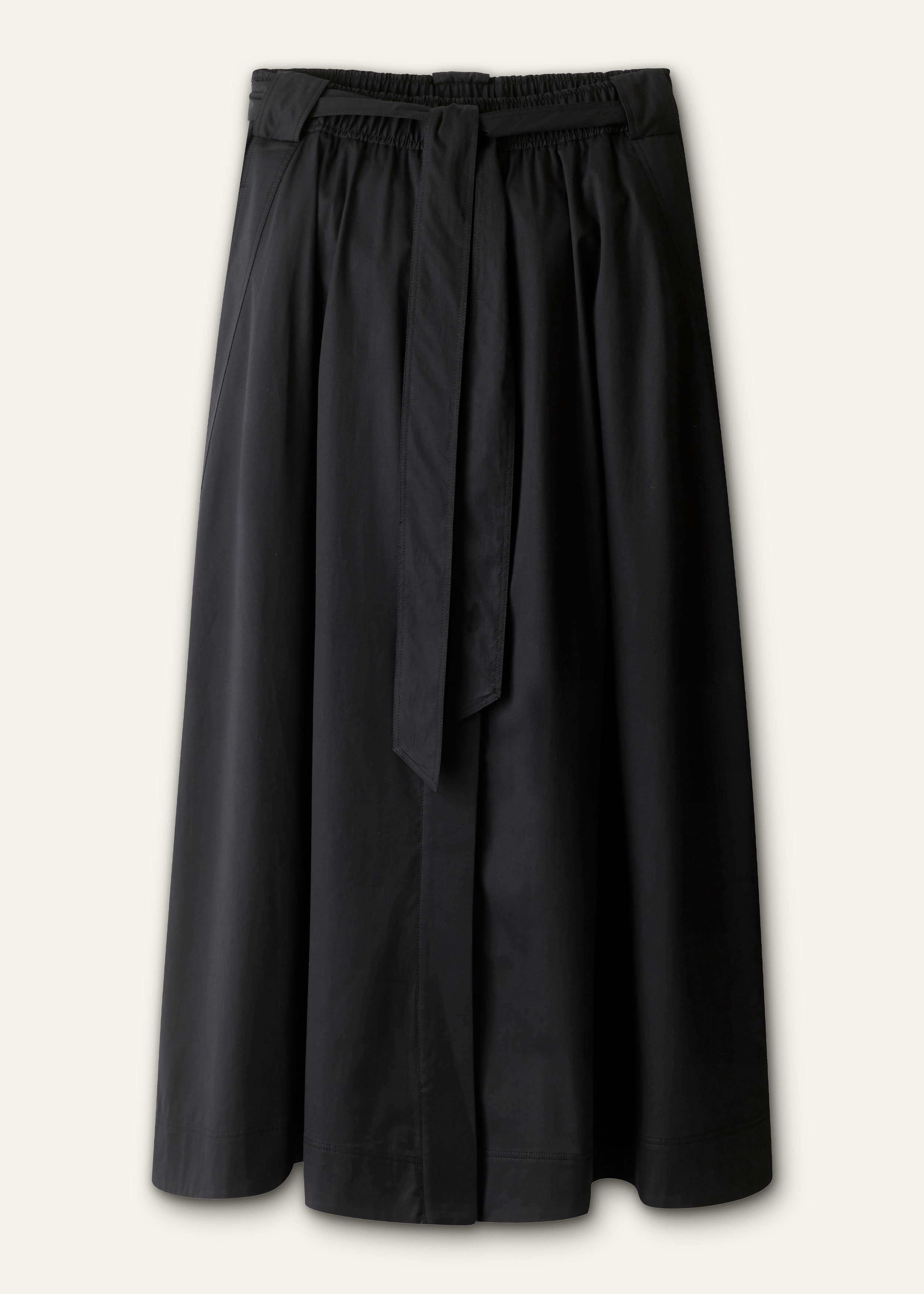 ME+EM Button Front Maxi Skirt in Black