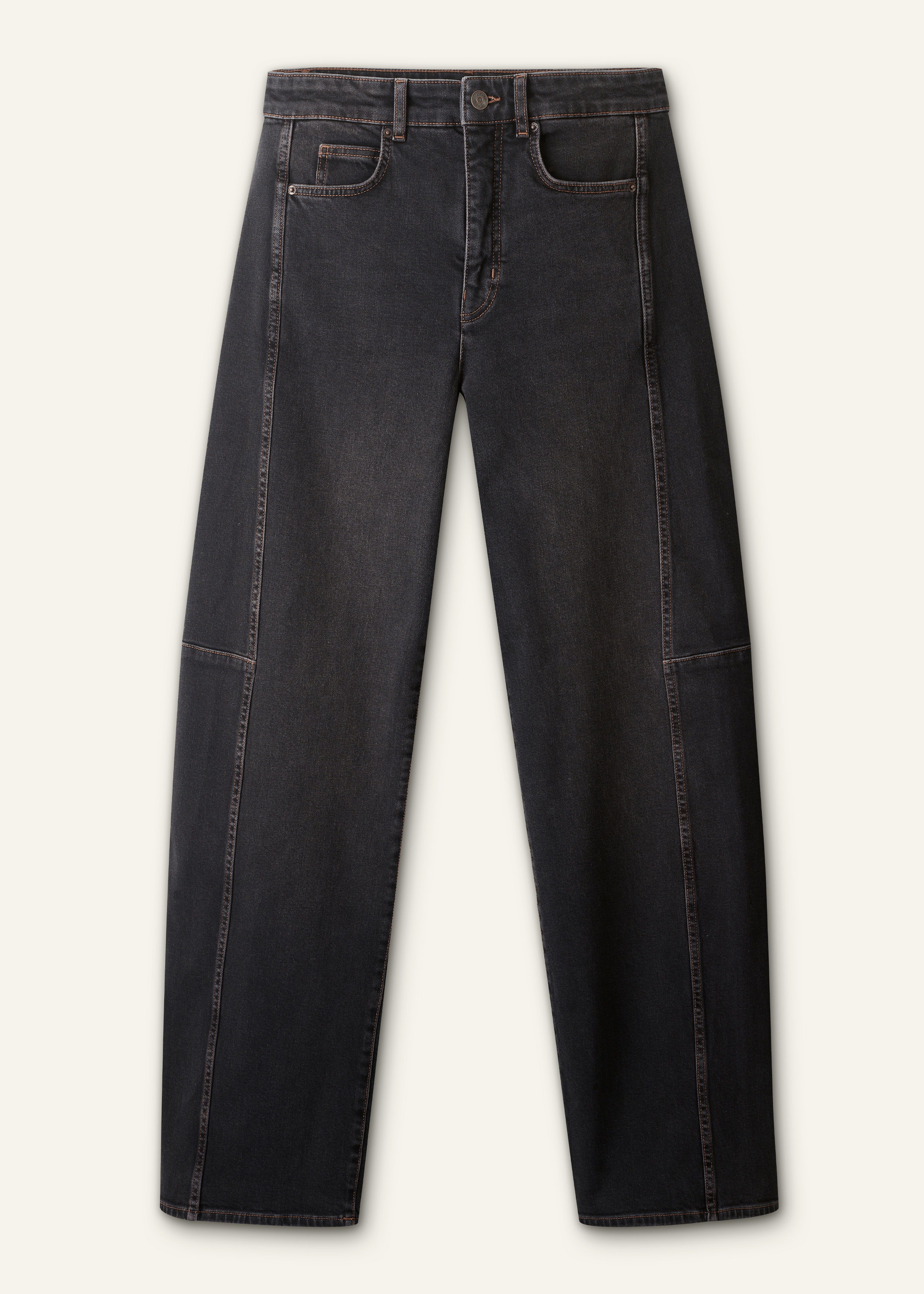 ME+EM Exaggerated Taper Jean in Black Wash