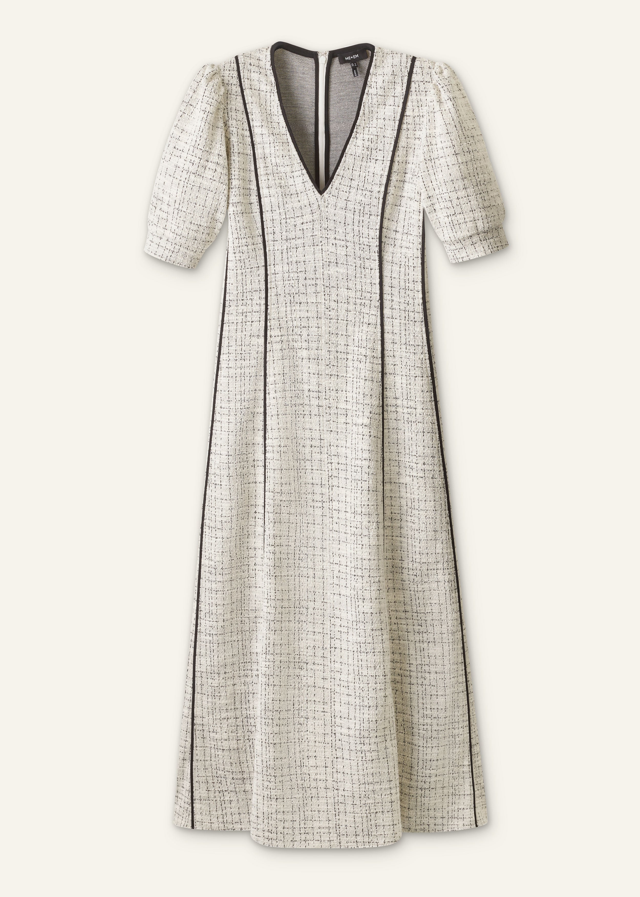 ME+EM Fit + Flare Maxi Dress in Cream