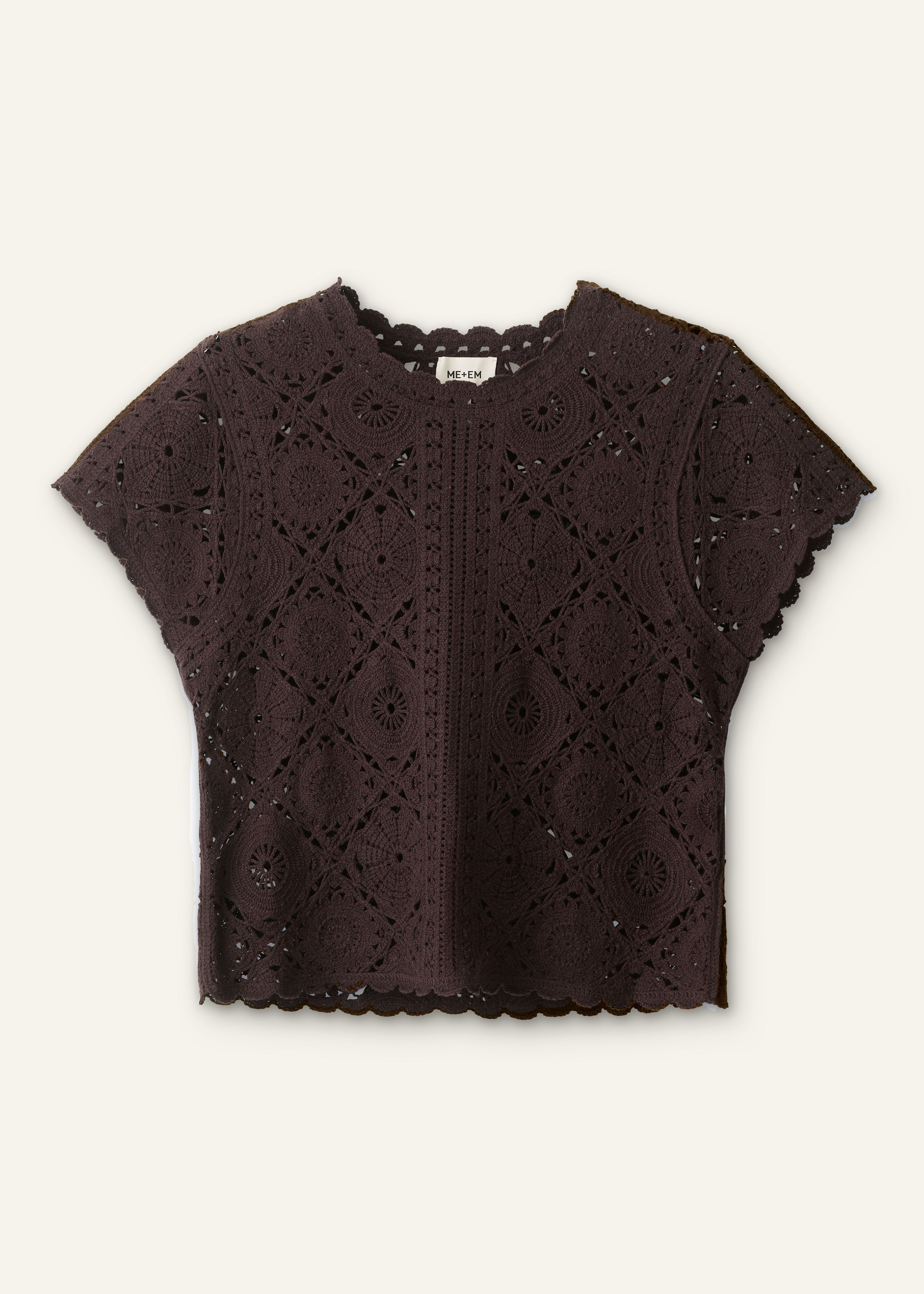 ME+EM 2-in-1 Baby Tee in Cocoa Brown