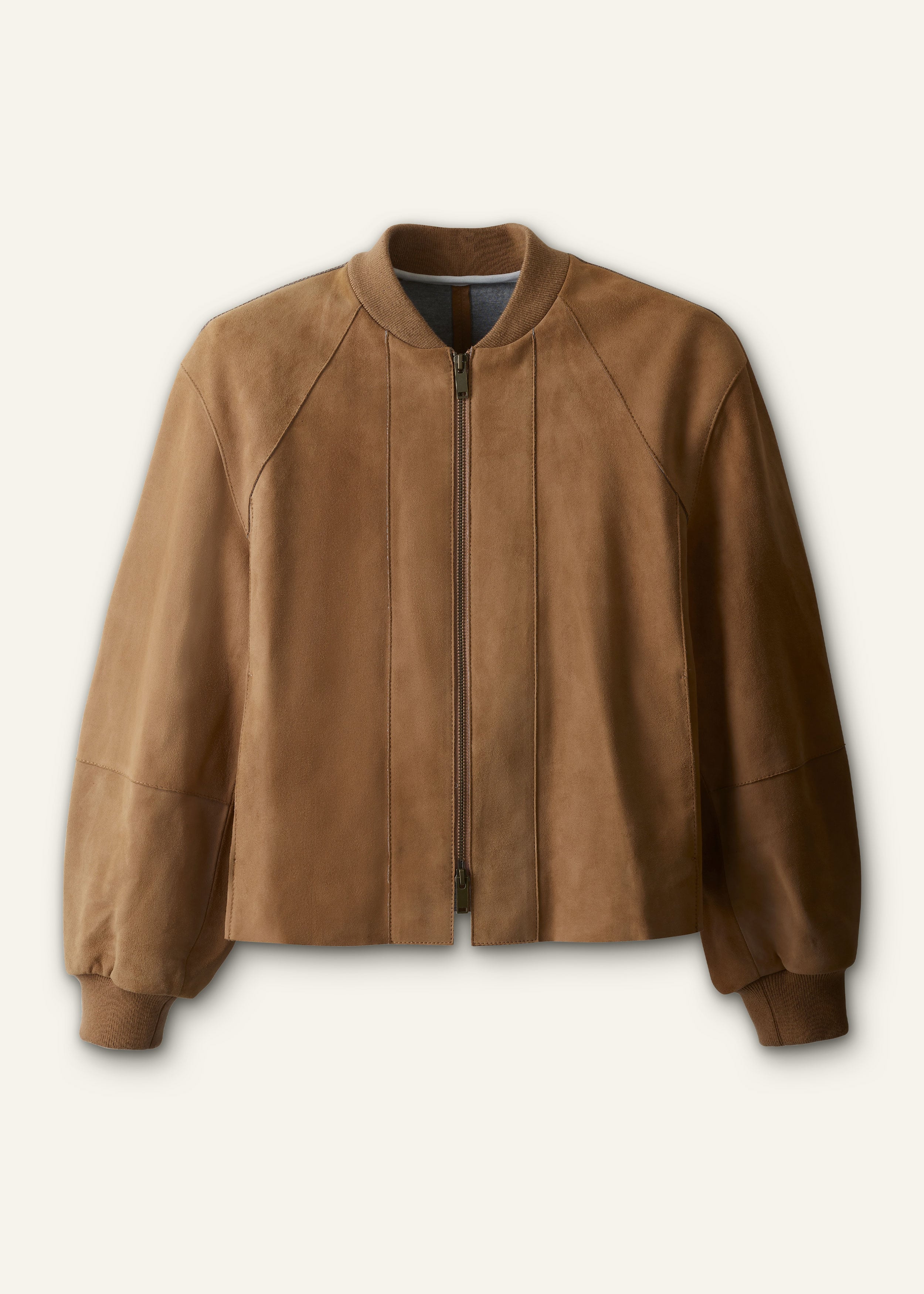 ME+EM Luxe Swing Jacket in Pale Tan