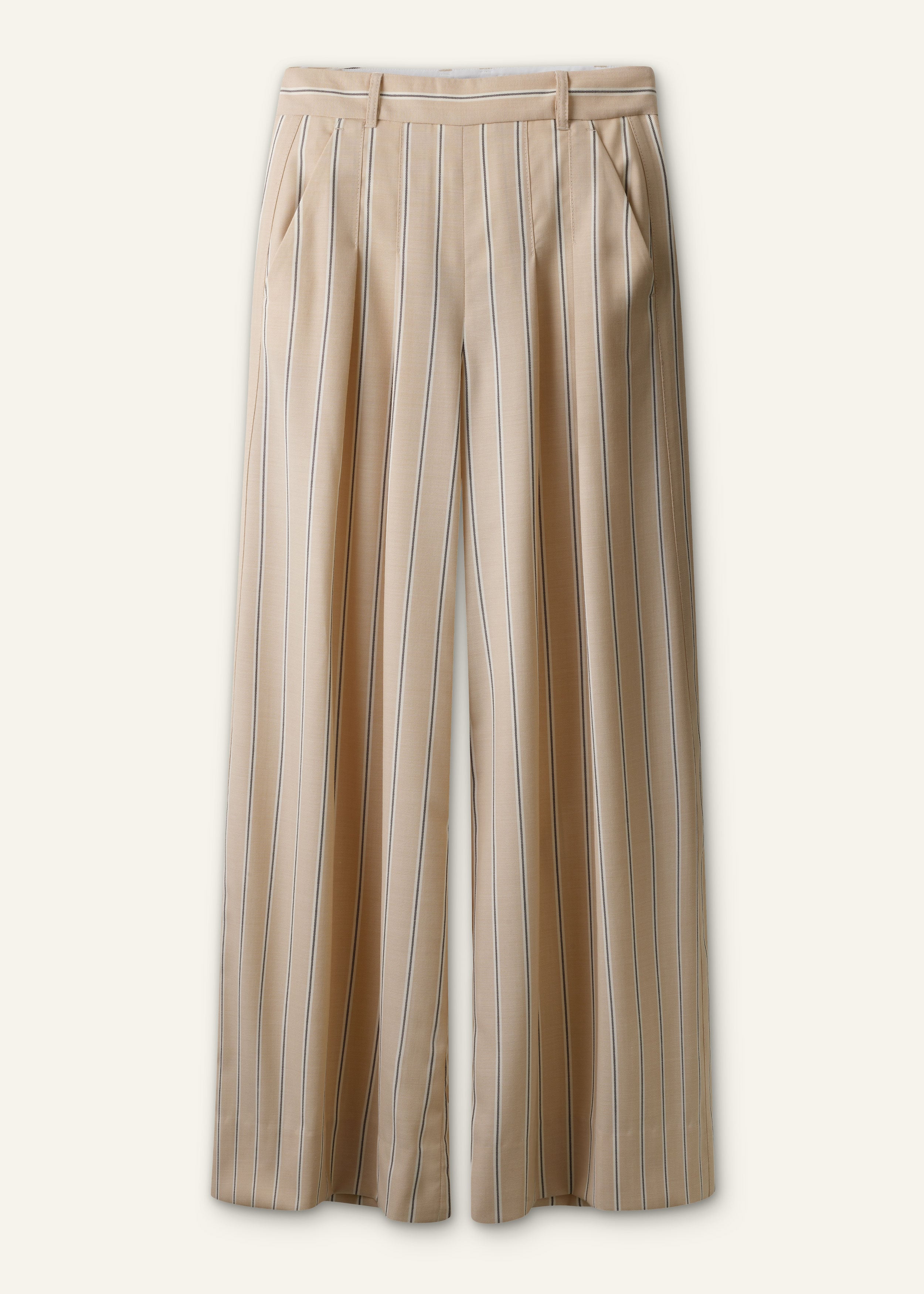 ME+EM Ultra-Wide Trouser in Pale Stone