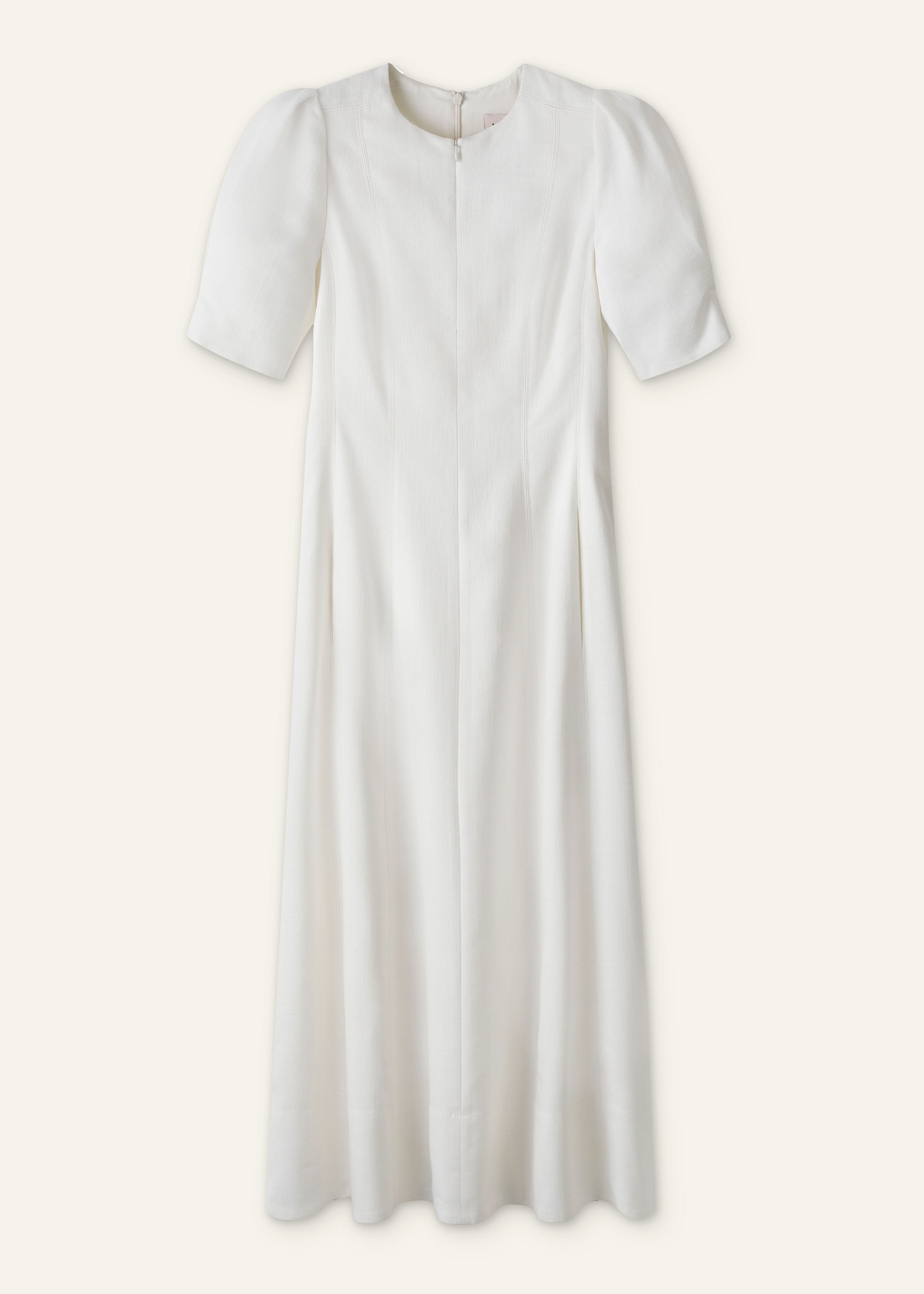 ME+EM Fit + Flare Maxi Dress in Light Cream