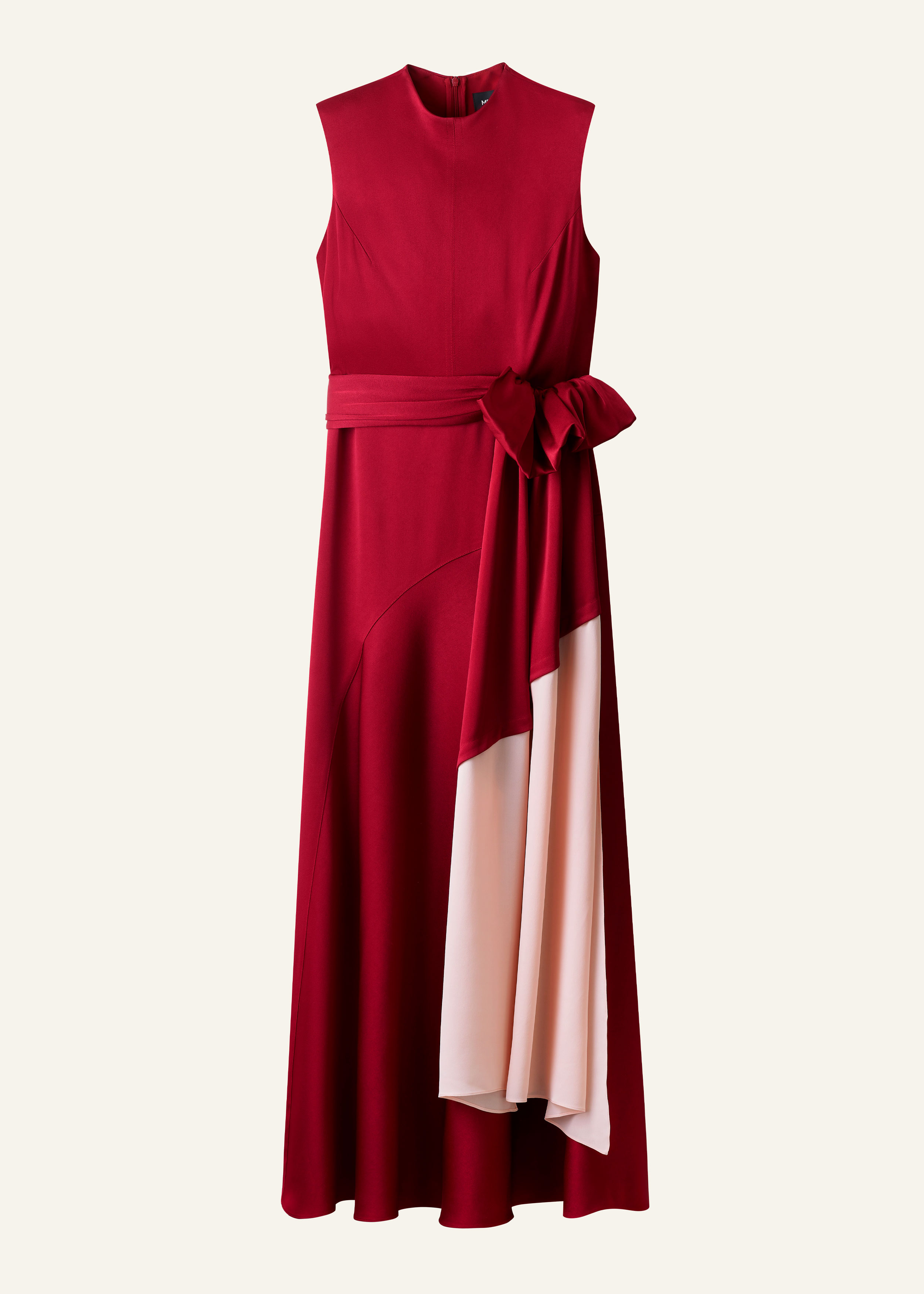 ME+EM 2-in-1 Full-Length Dress in Pomegranate Red/Pink