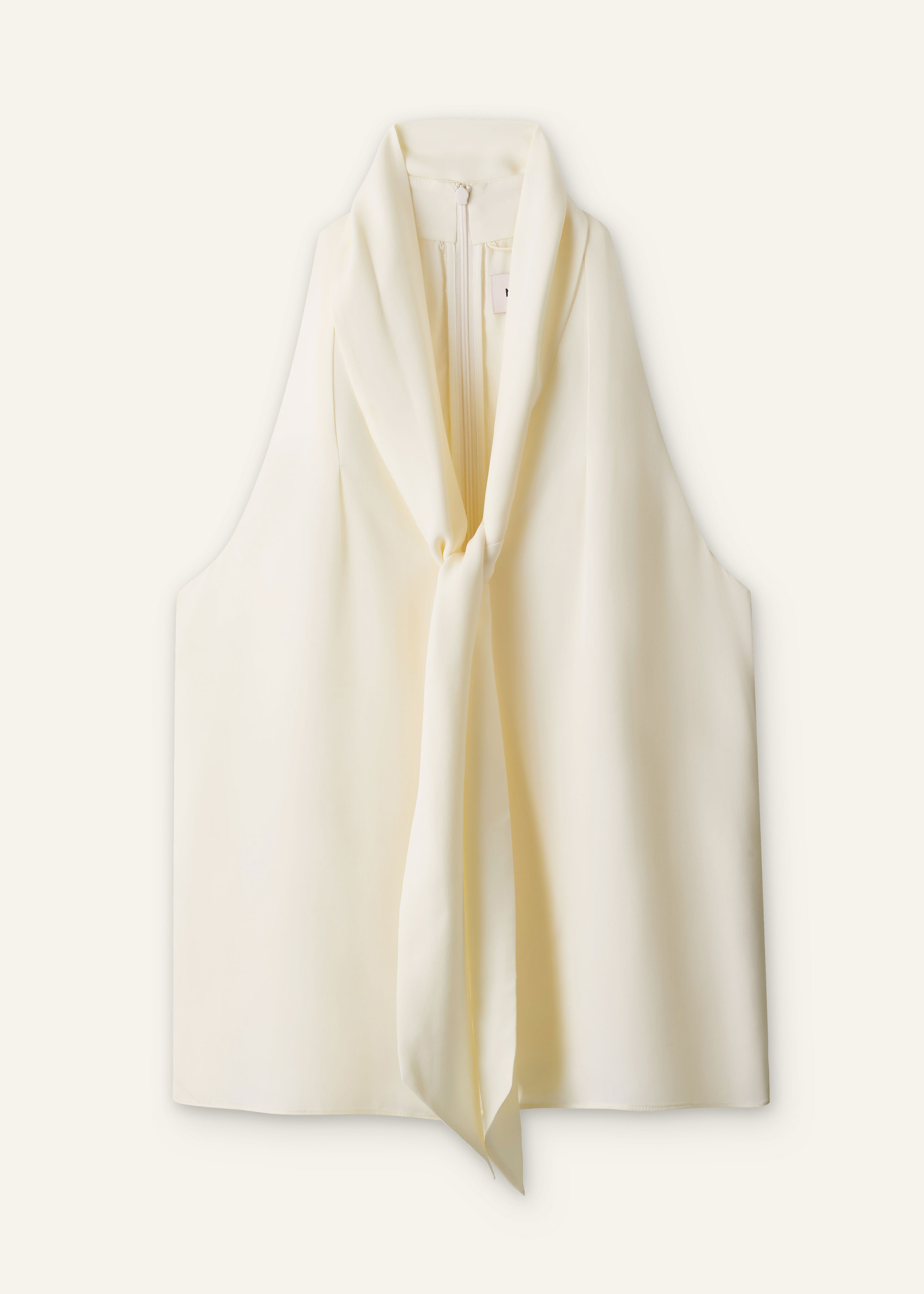 ME+EM 2-in-1 V-Neck Cami Top in Light Cream