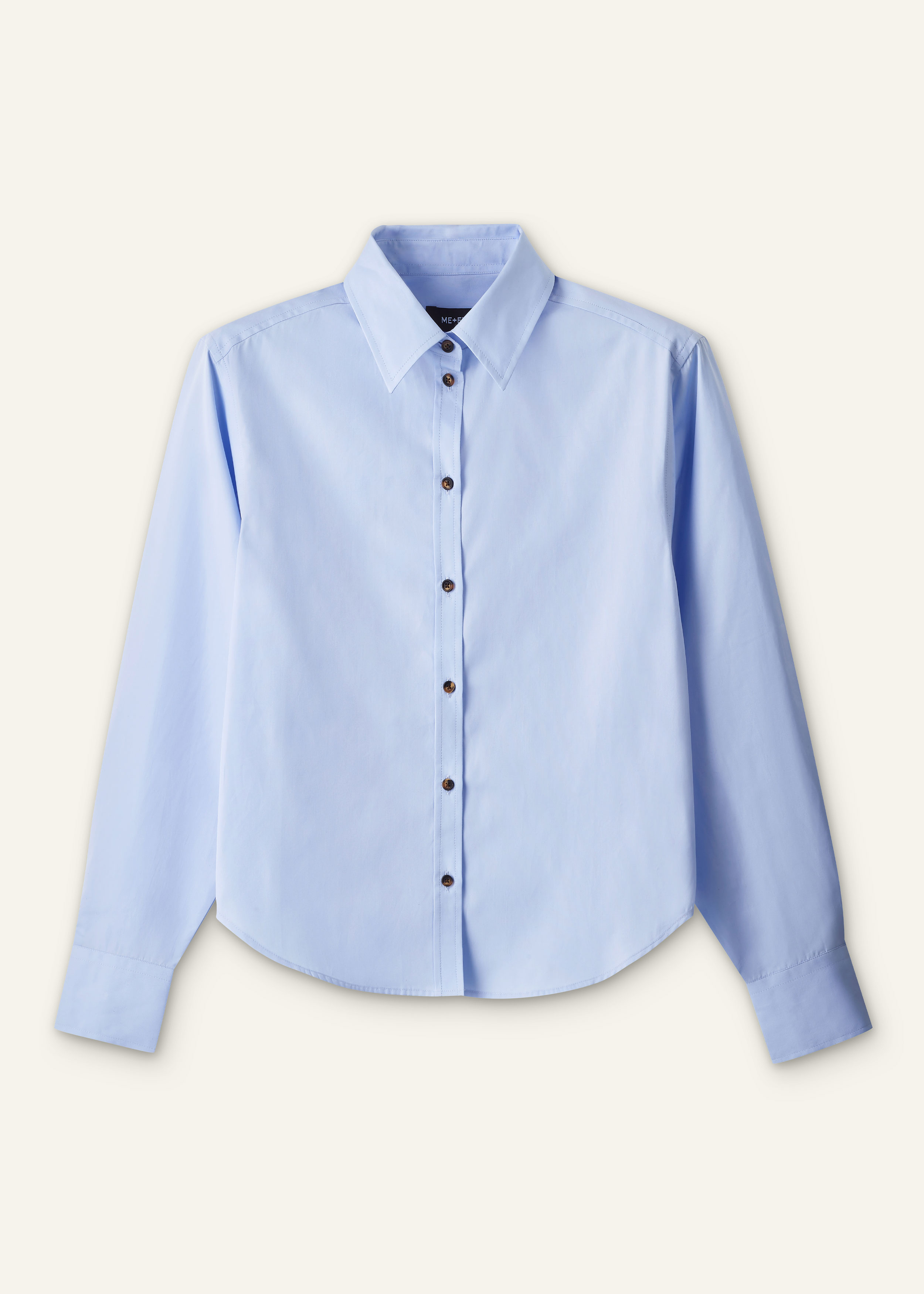 ME+EM Perfectly Proportioned Shirt in Pale Blue
