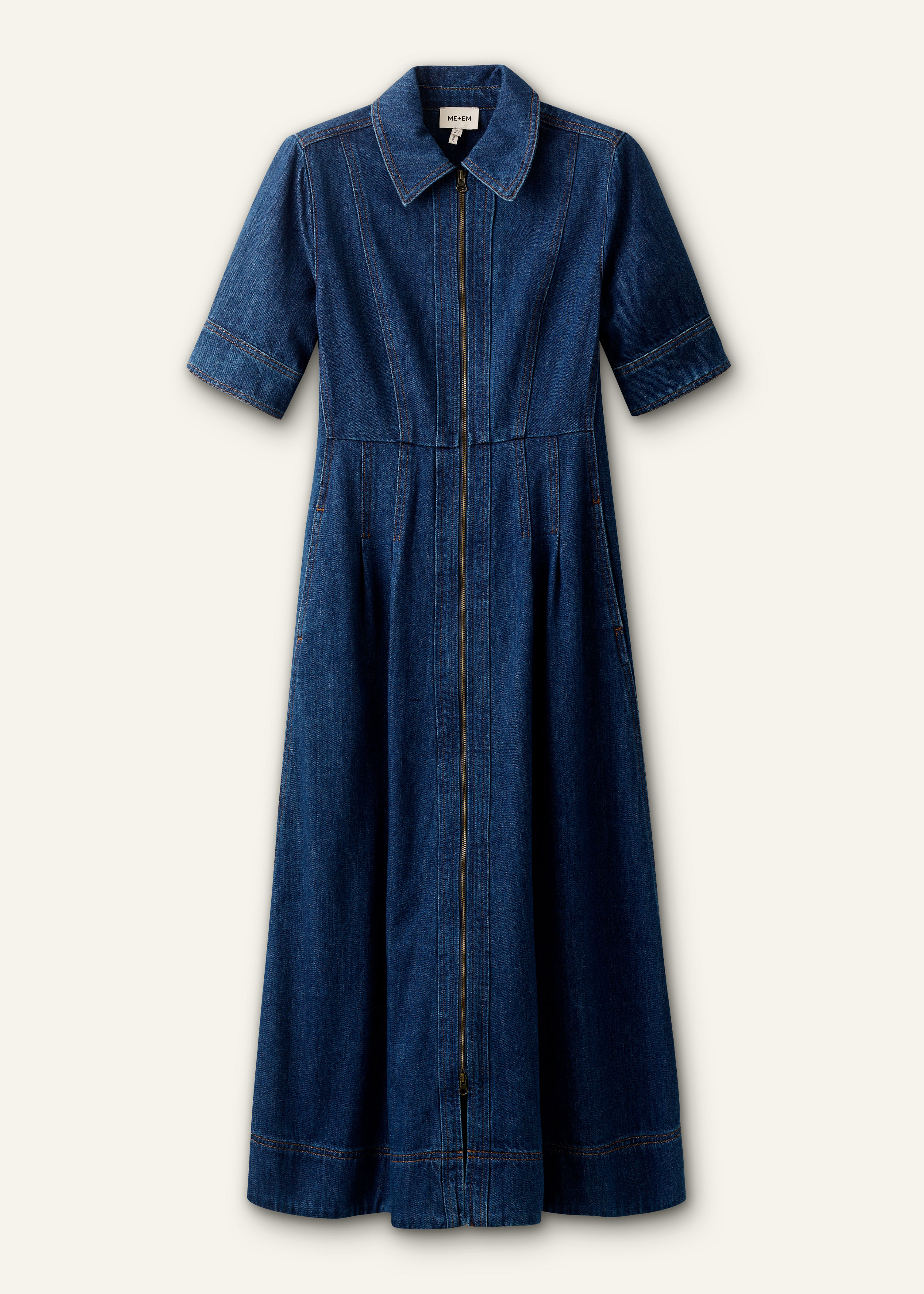 me and em dresses Ninas Mommy Spring Floral Dresses, 6/8 A silhouette characterised by clean lines Women's Denim Dresses | ME+EM