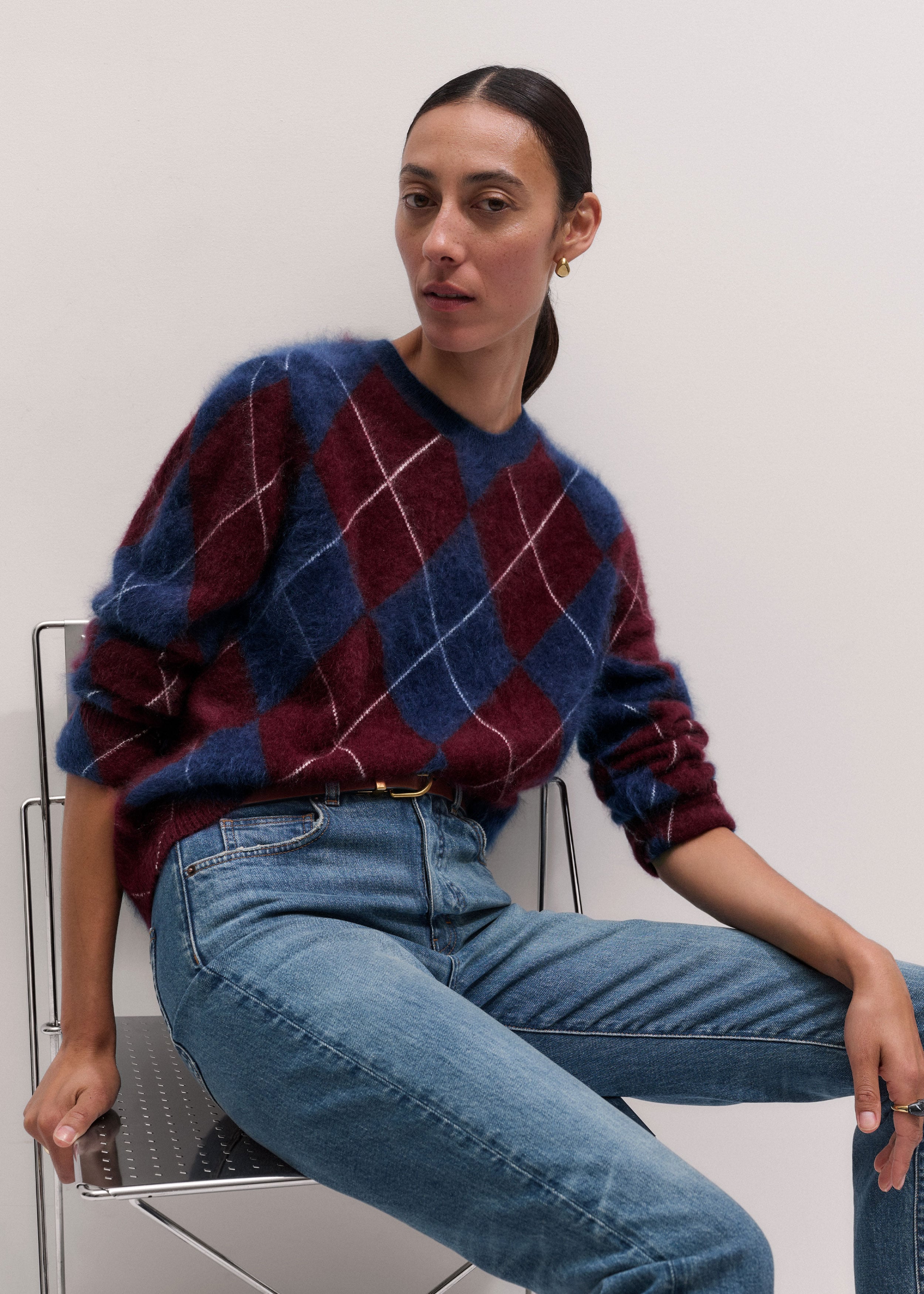 Argyle Relaxed Jumper